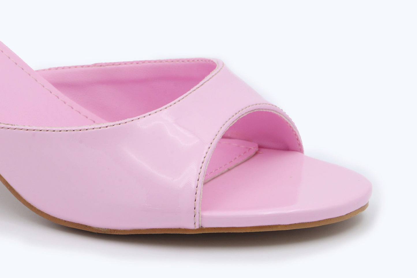 Pink Shine Mule sandals