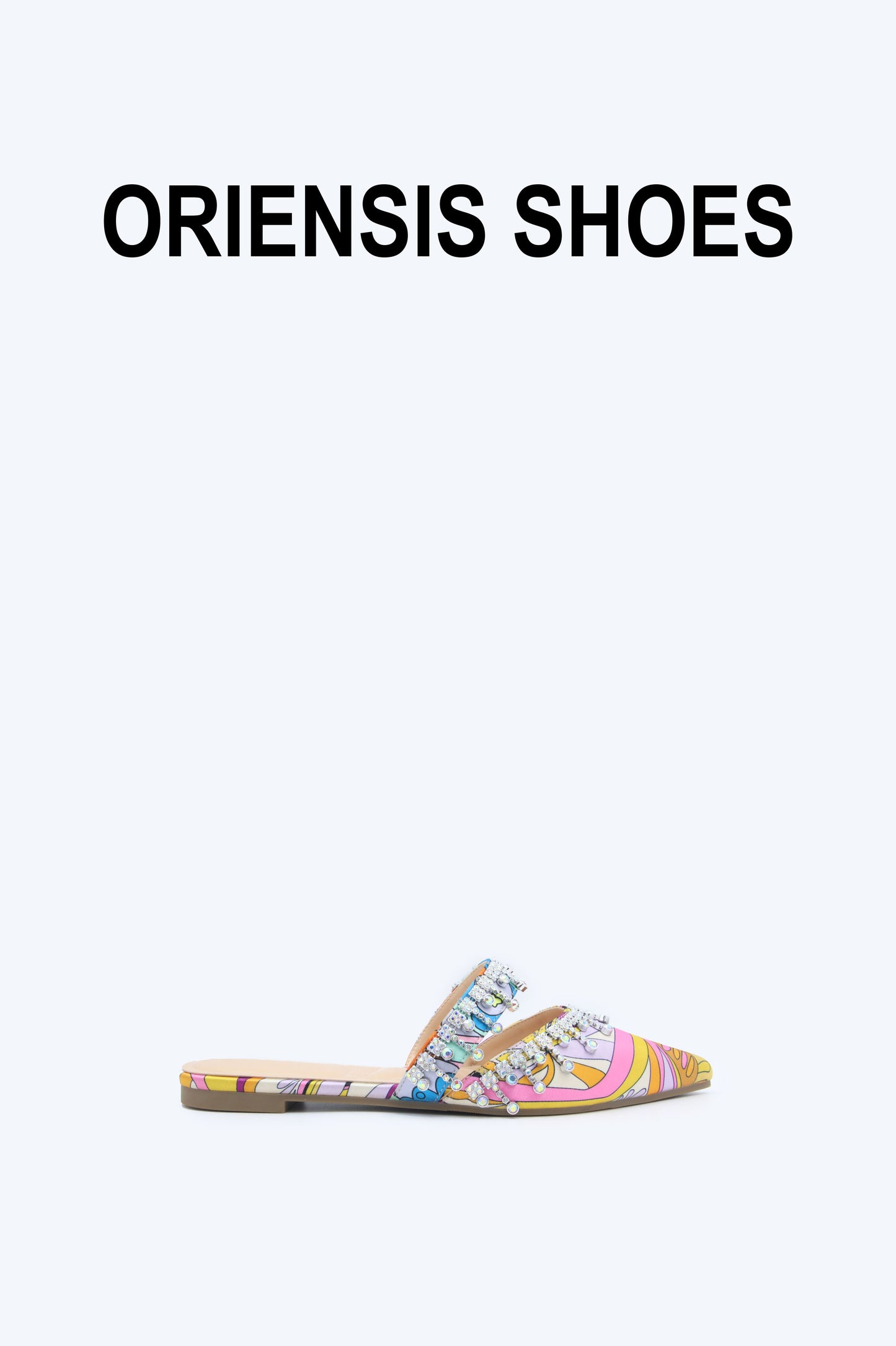 Blue Jewel Print Flat