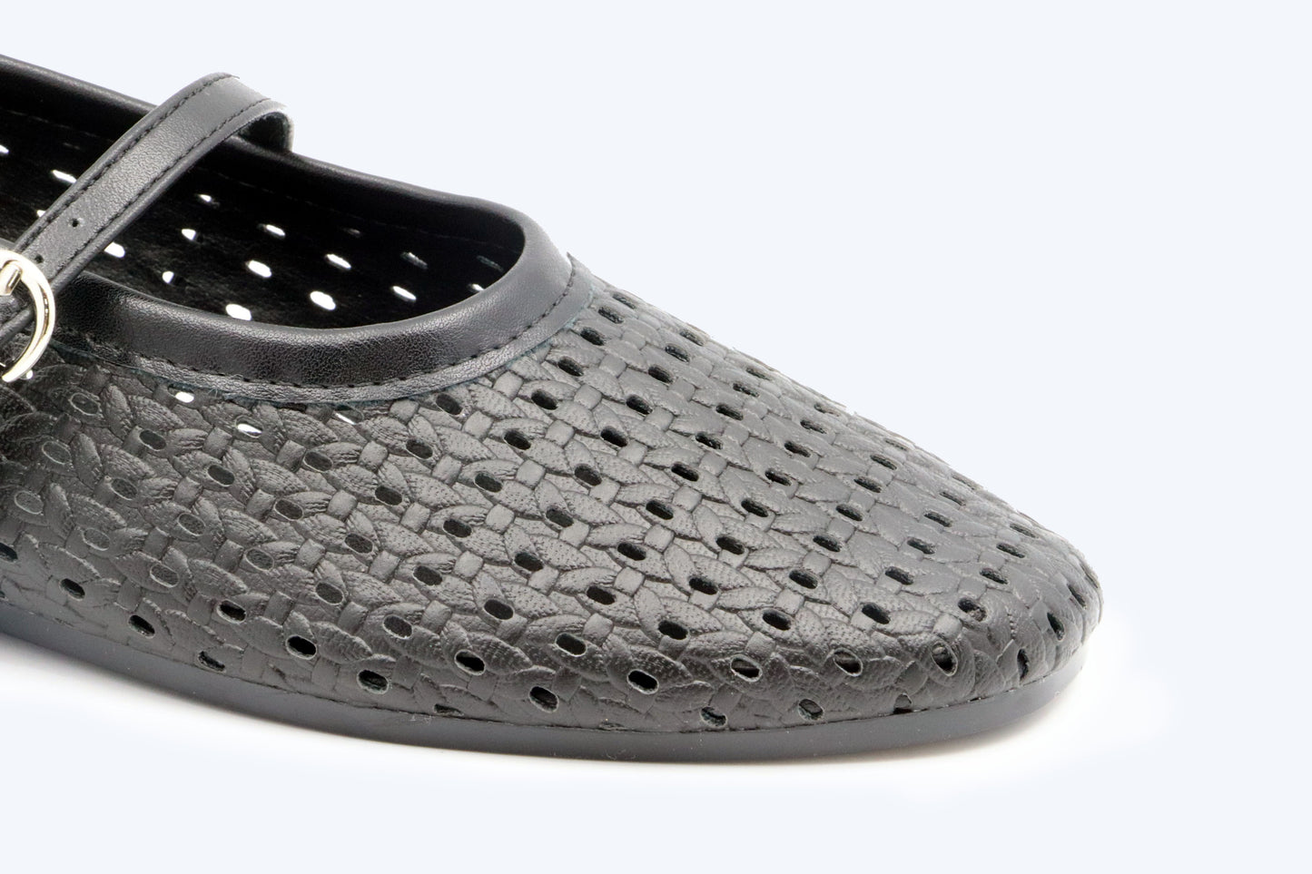 Black Airy Mary Flat
