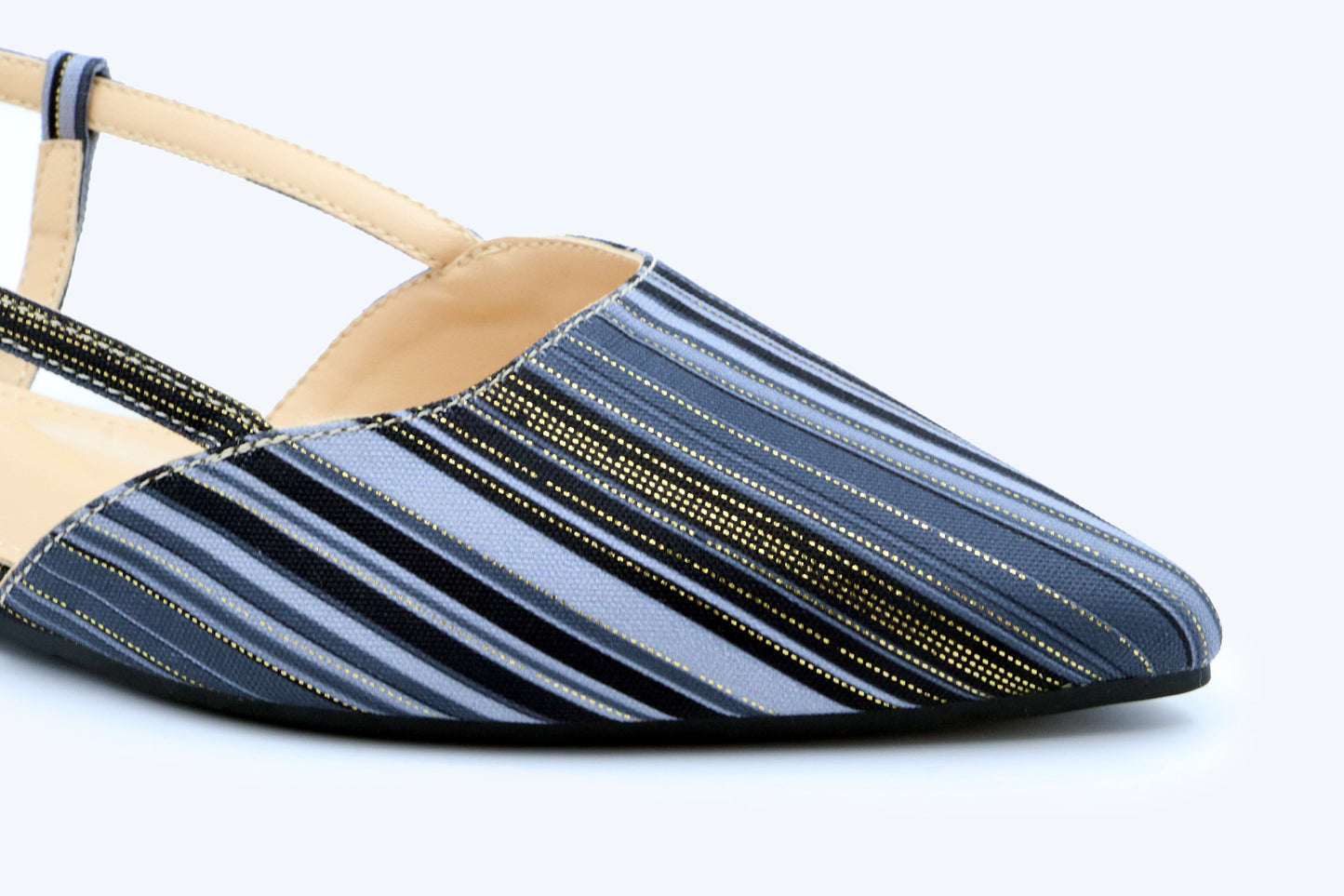 Blue Stripe Gleam Flat