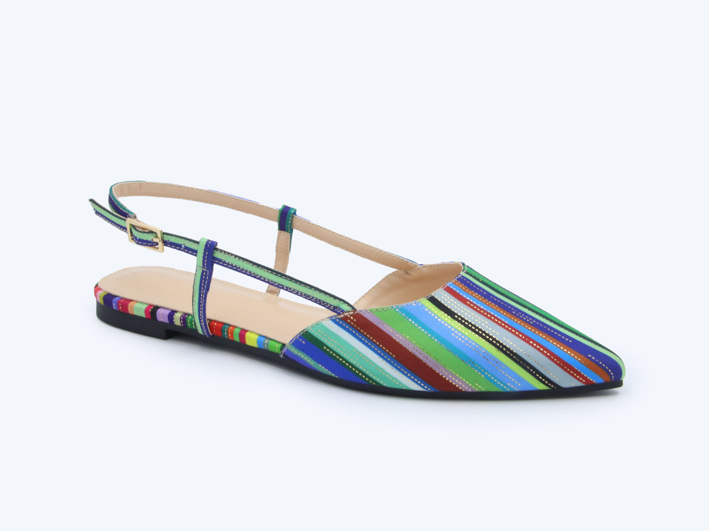 Rainbow Stripe Gleam Flat