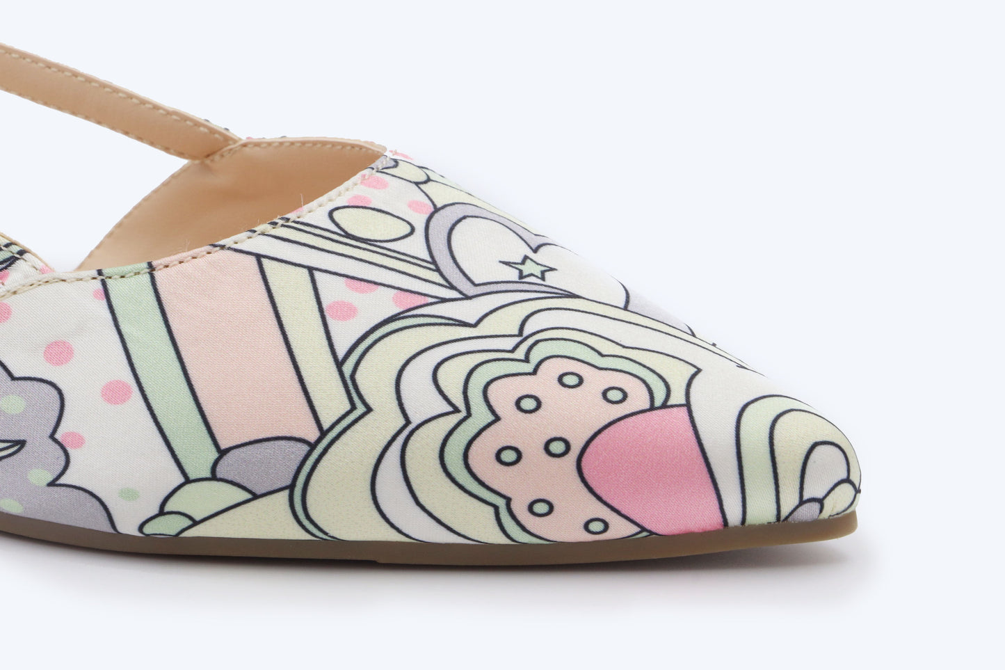 White Graphic Pulse Flat
