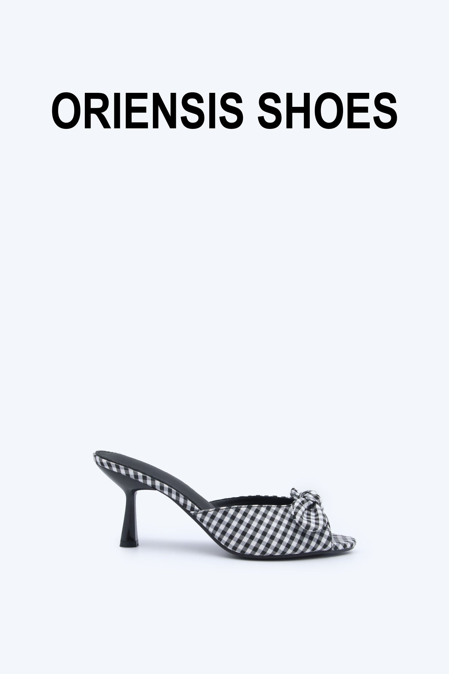 Black Square Twist Sandal