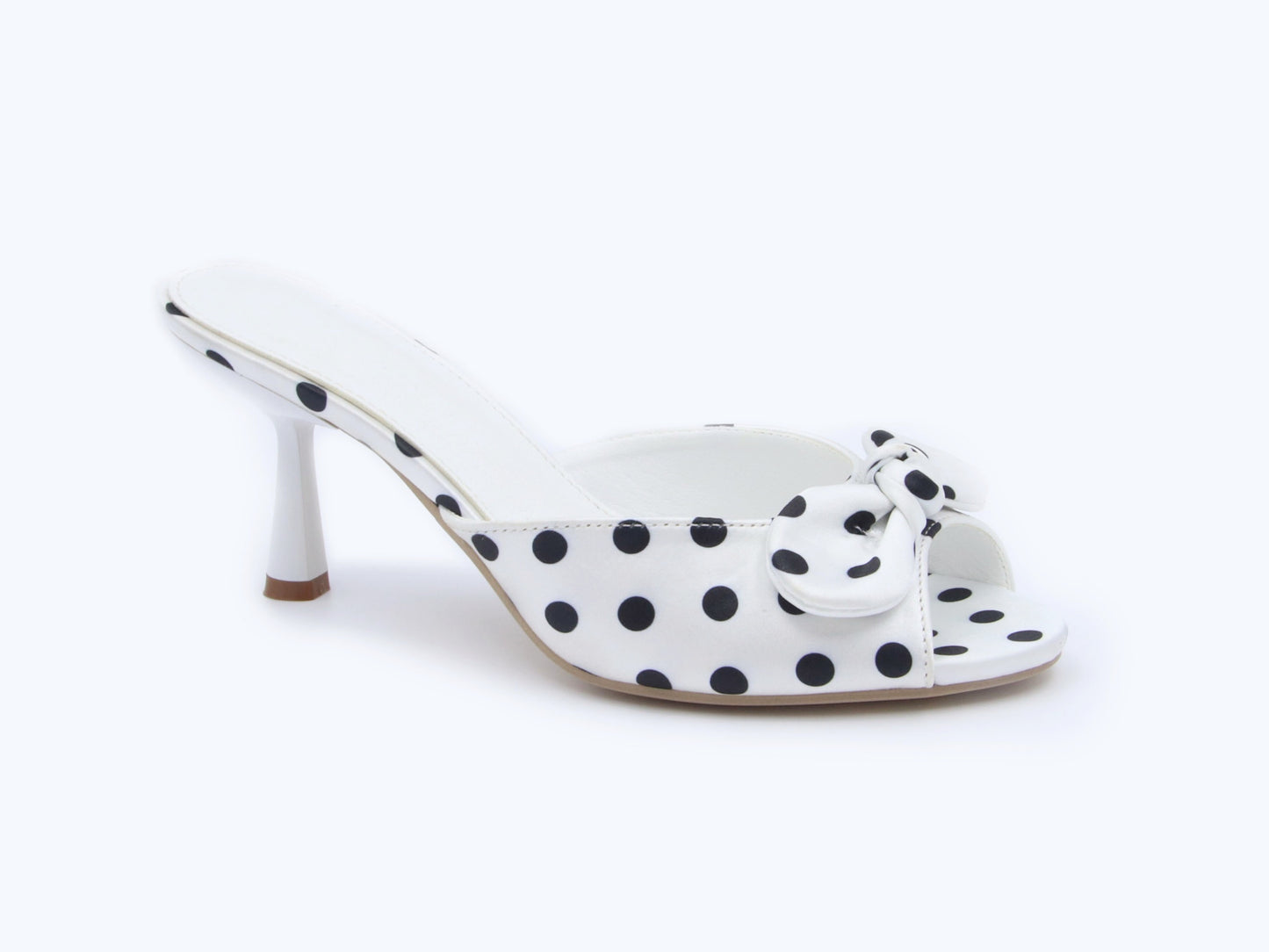 White Dot Twist Sandal