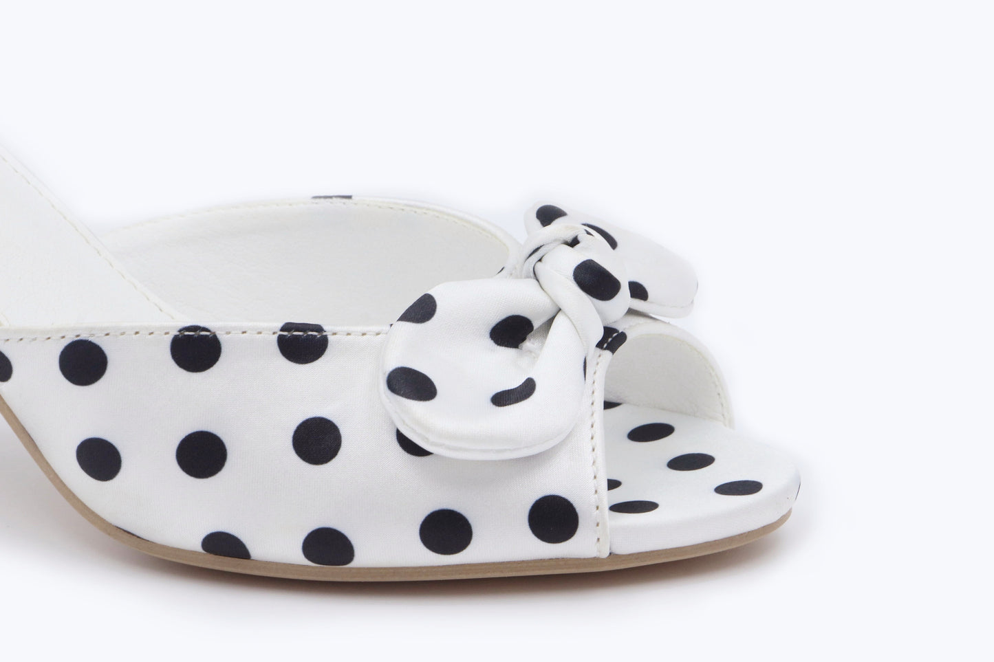 White Dot Twist Sandal