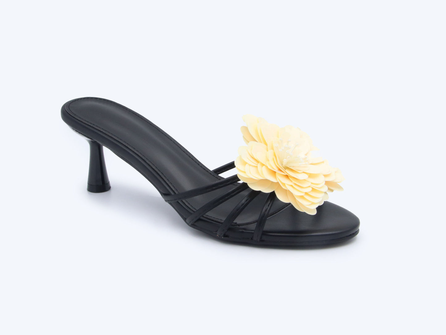 Black Pedic flora Sandal