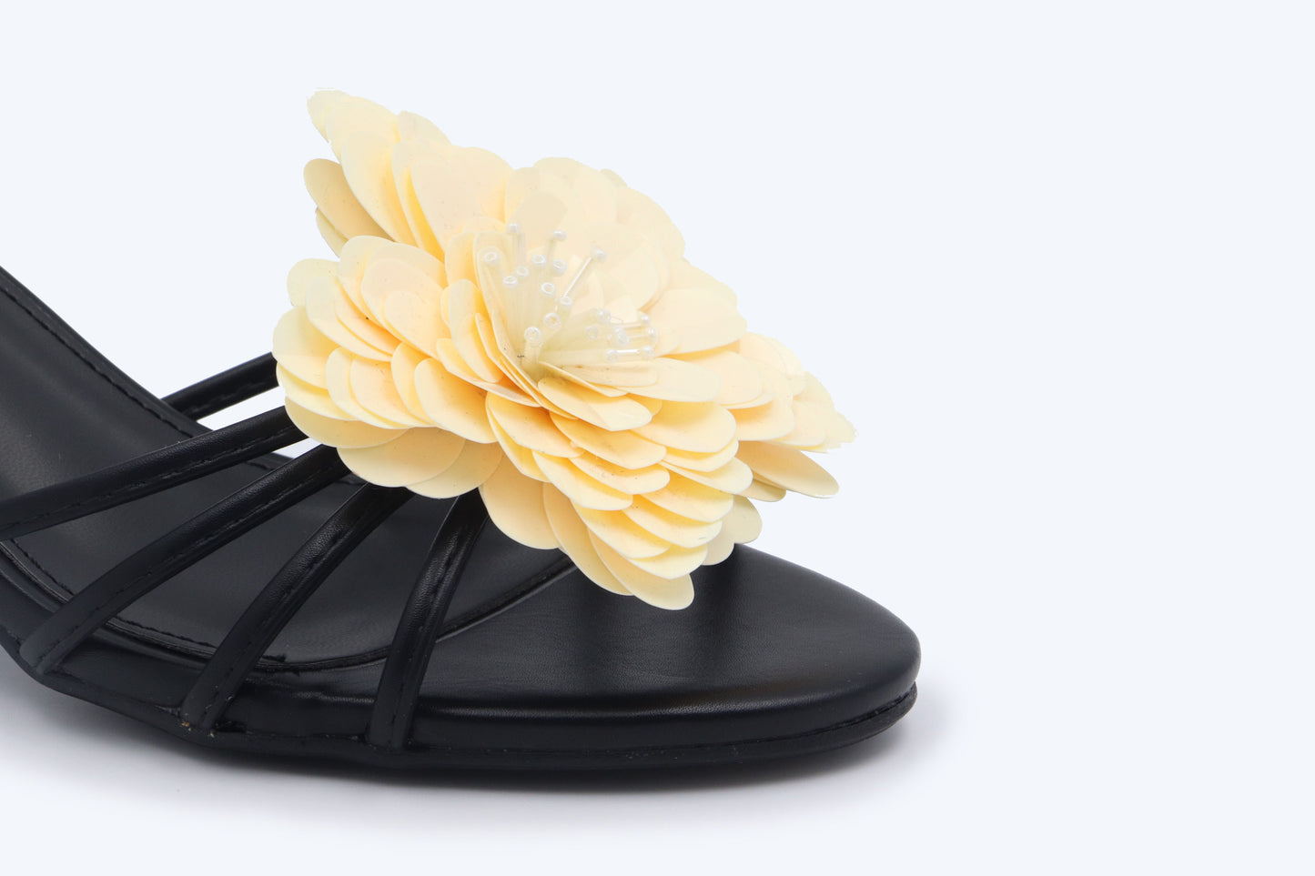 Black Pedic flora Sandal