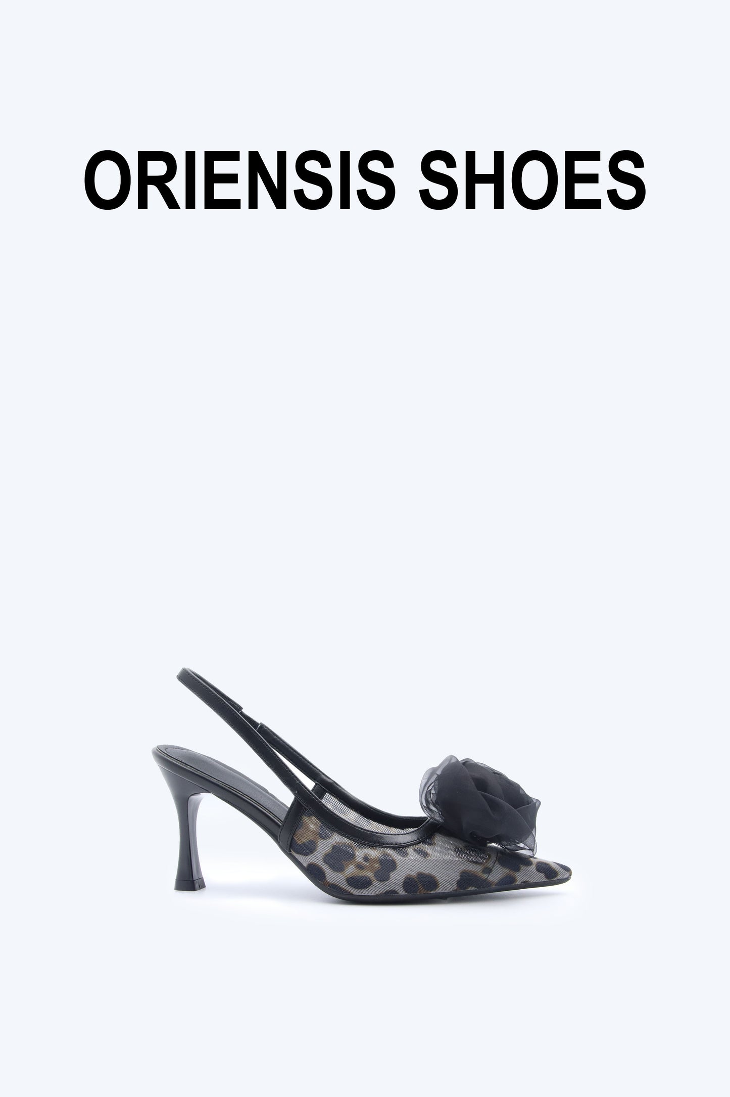 Zebra Mesh Rose Heels