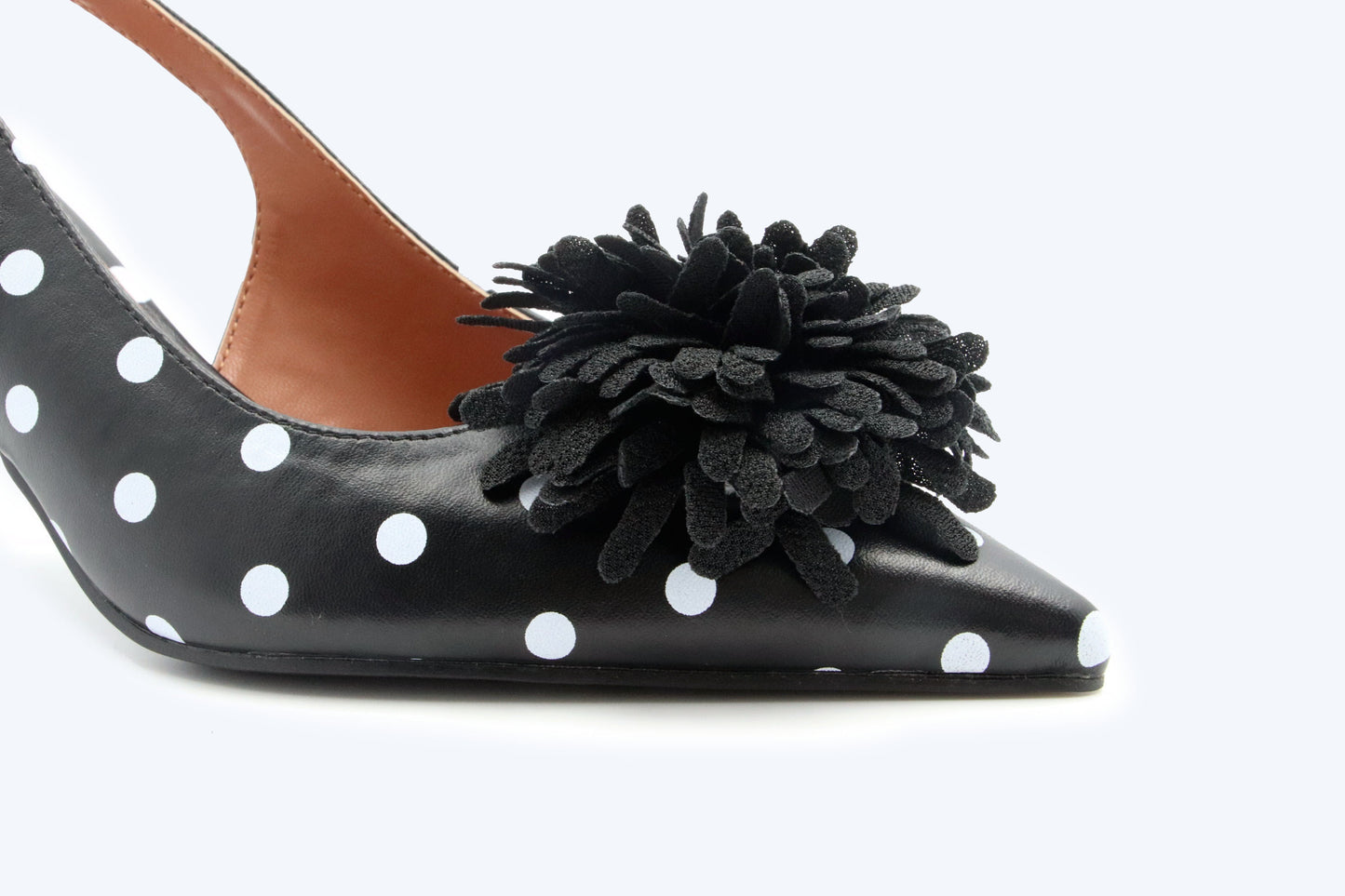 Black dote Romantic Blossom Heel