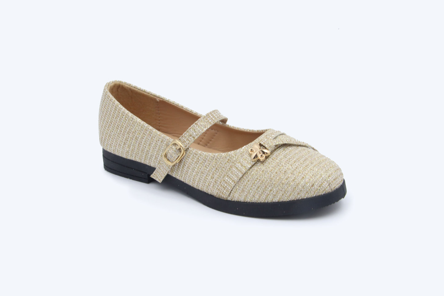 Gold Luster Strap Shoes