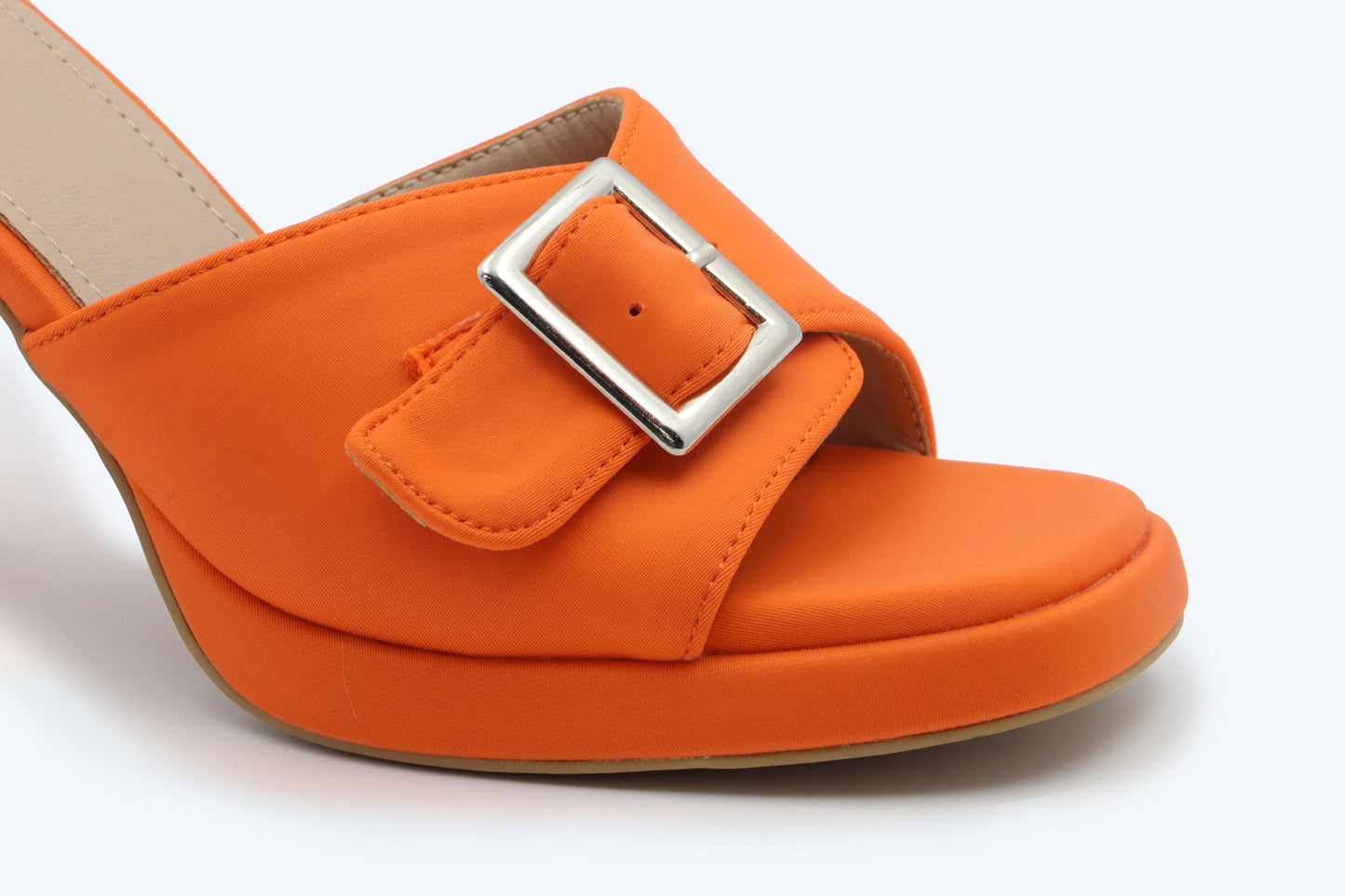 Orange Bold Buckle Heel
