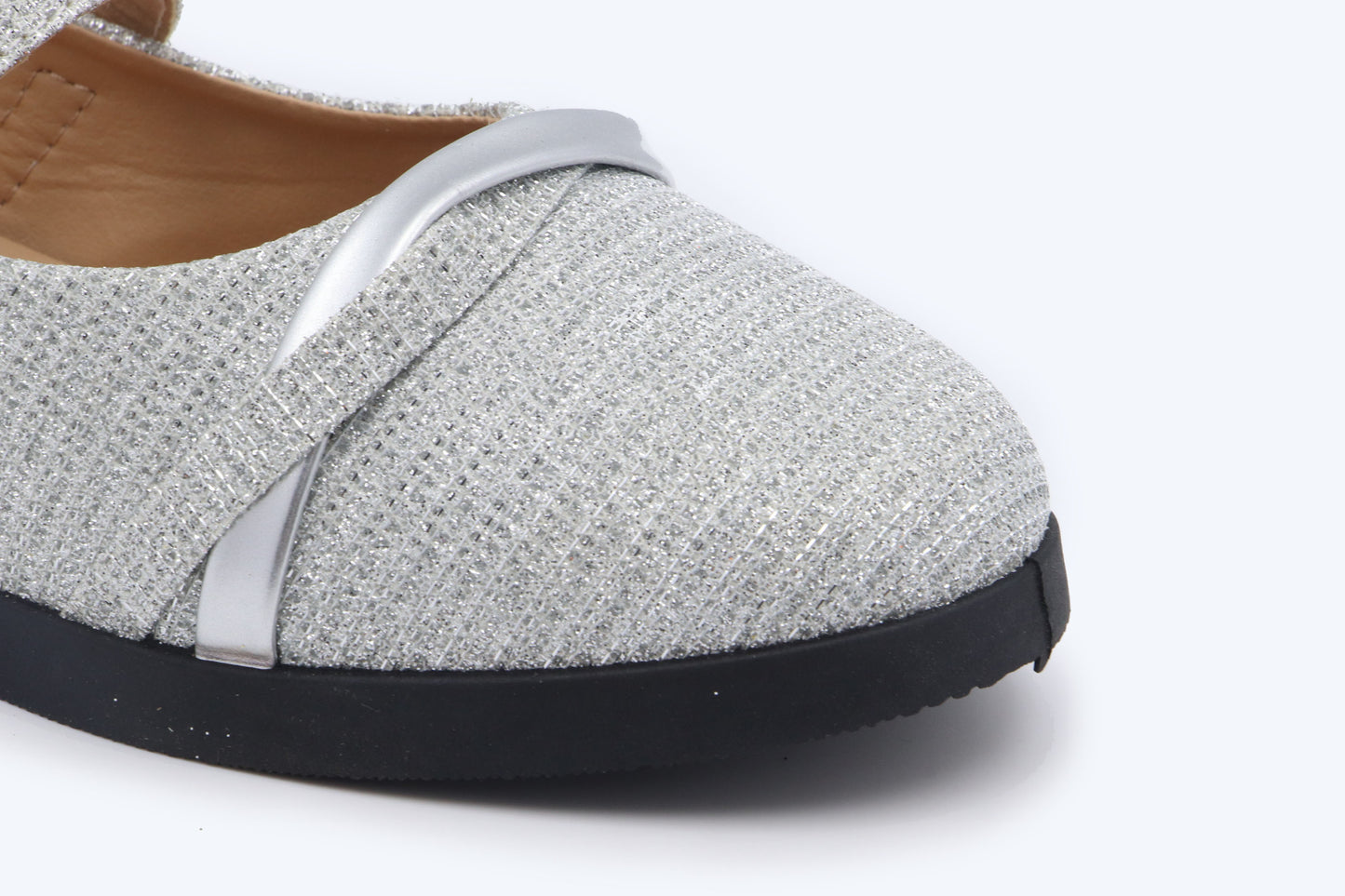 Silver Gleam Mary Shoes
