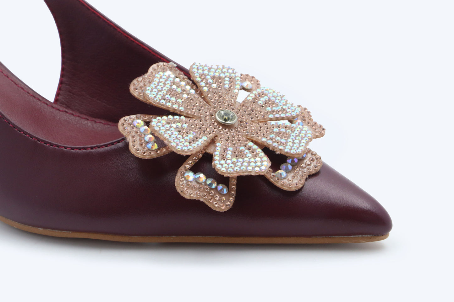 Maroon Trendsetter Sparkle Heel