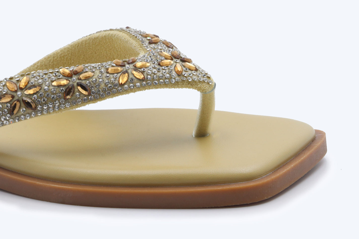 Nude Flower Thong Flat