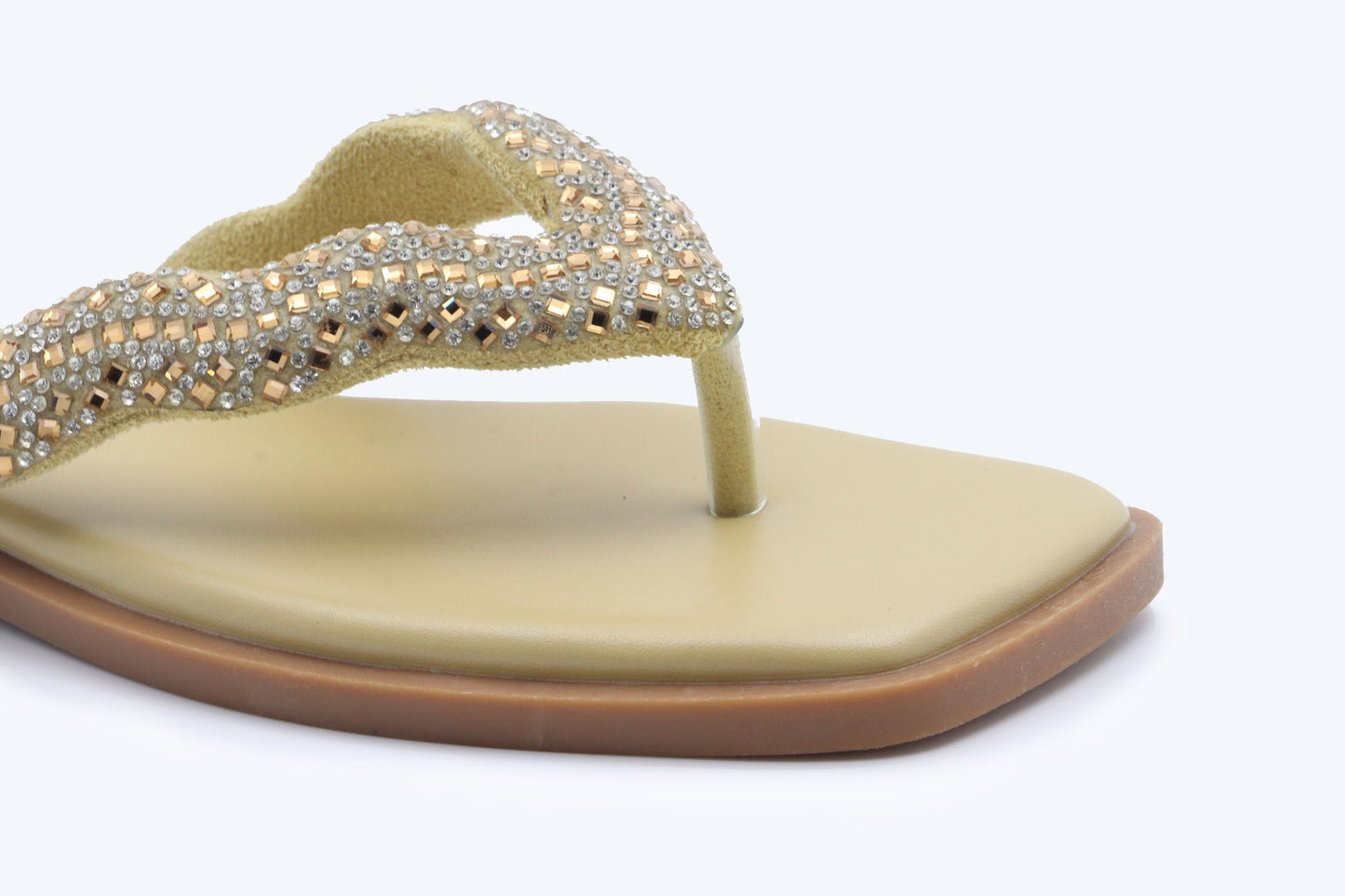 Gold Cloud Thong Flat
