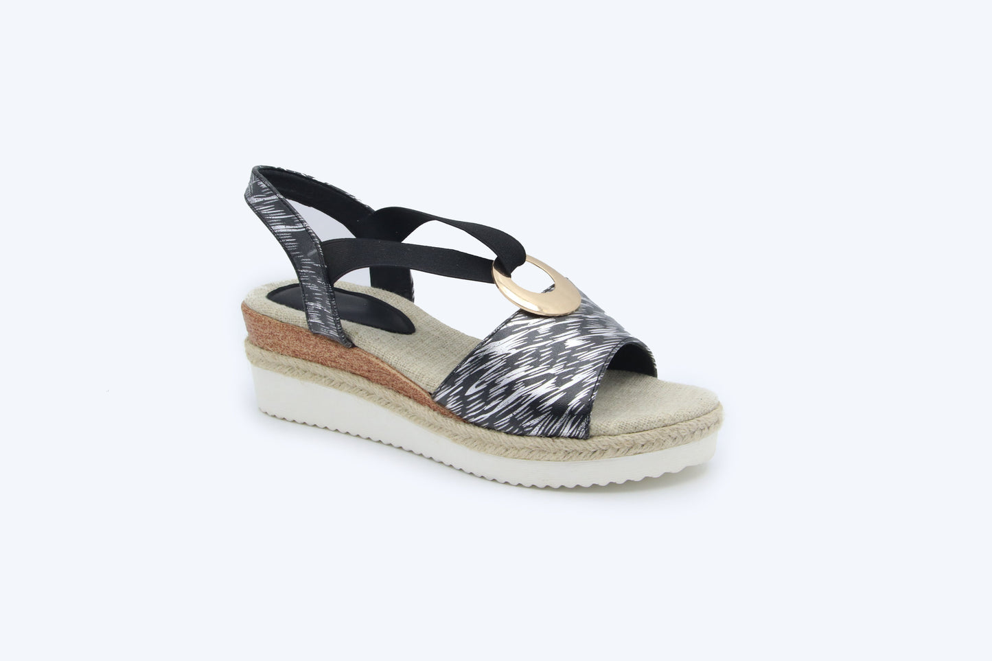 Black Lina Curve Heel