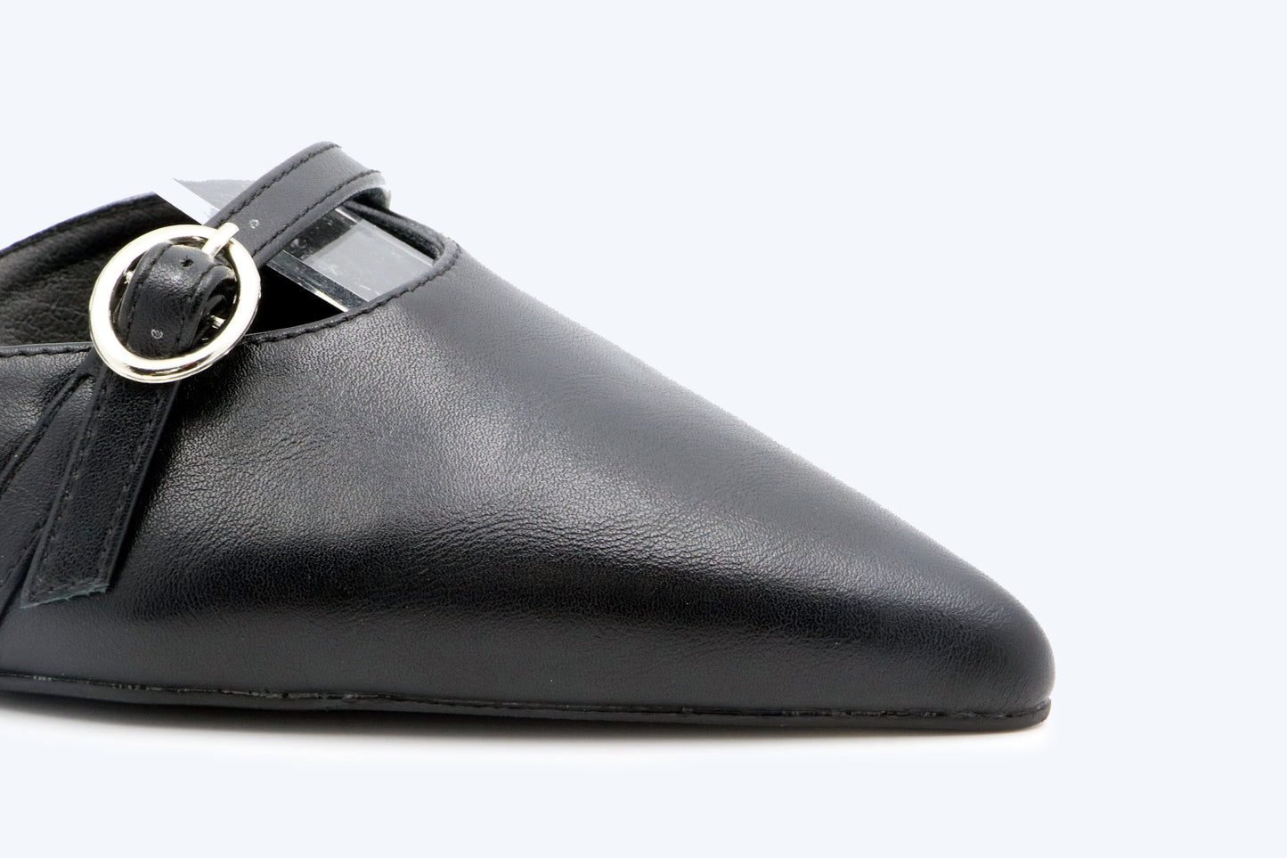 Black Daisy Charm Heel
