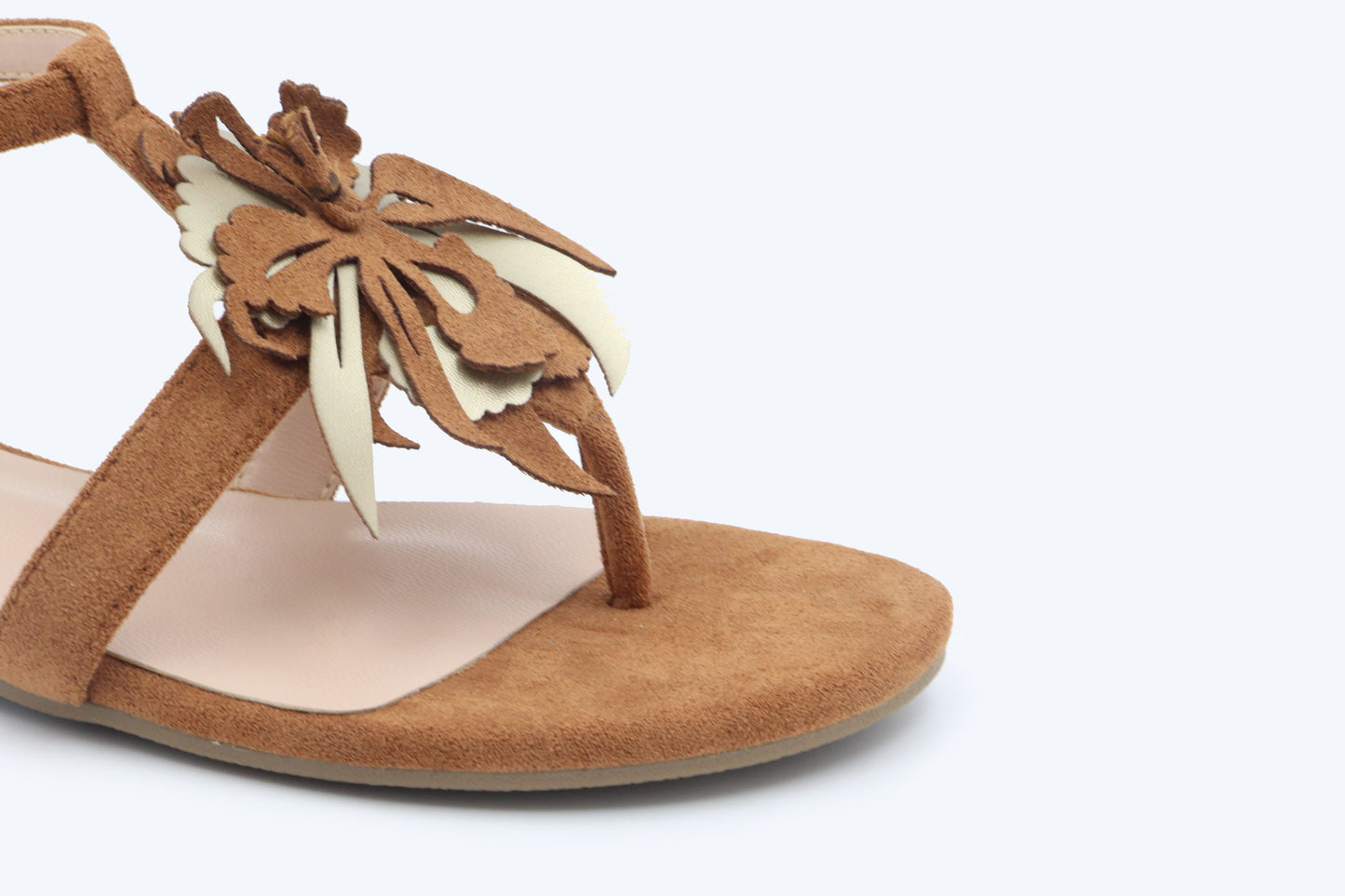 Brown Luxe Petal Heel