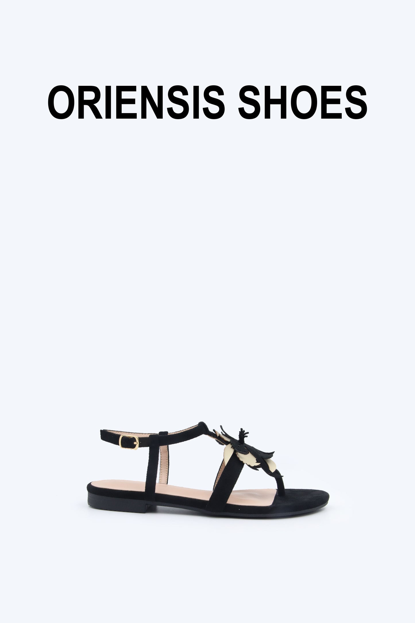 Black Luxe Petal Heel