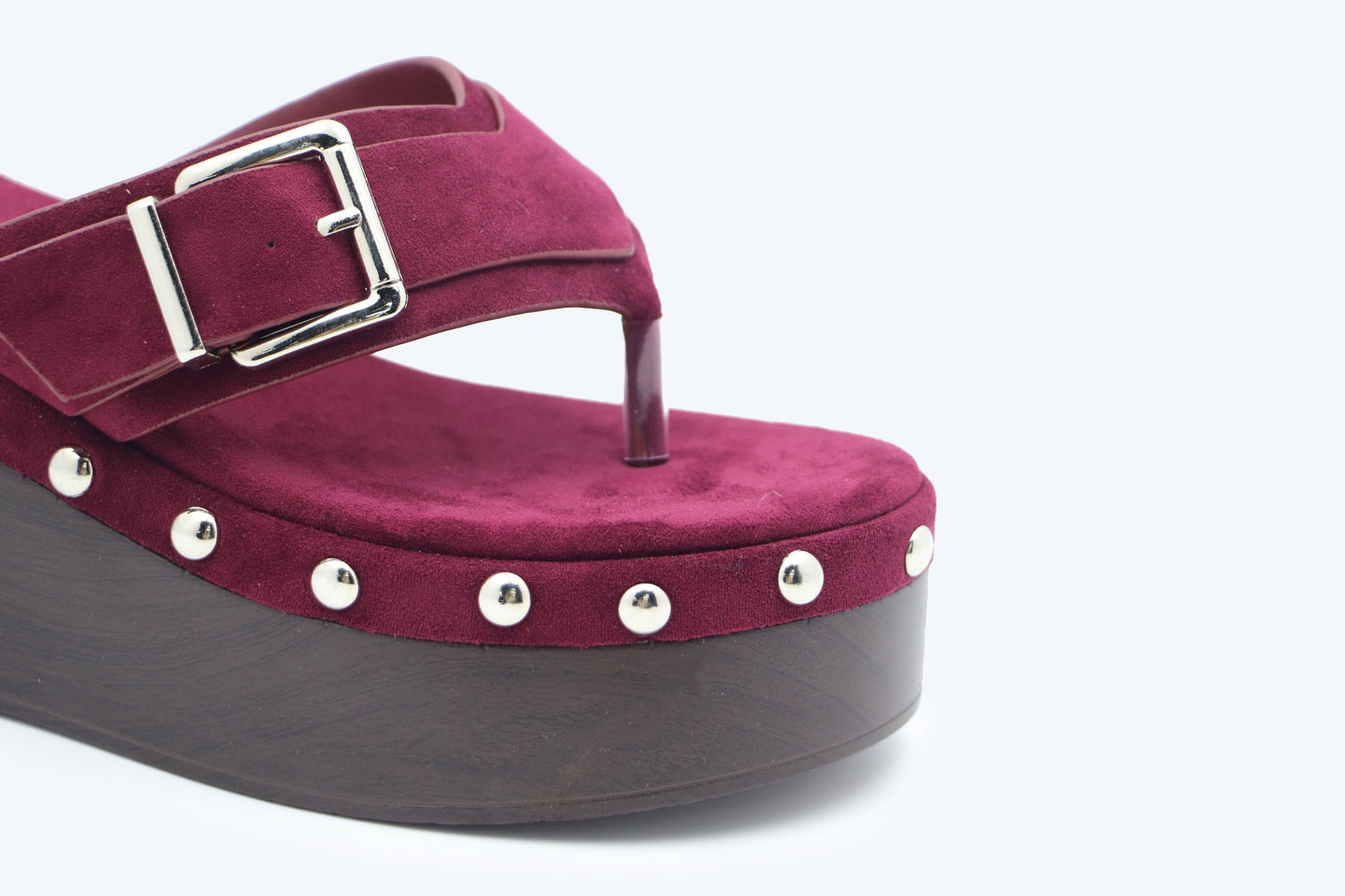 WineRed Metallic Weave Flat