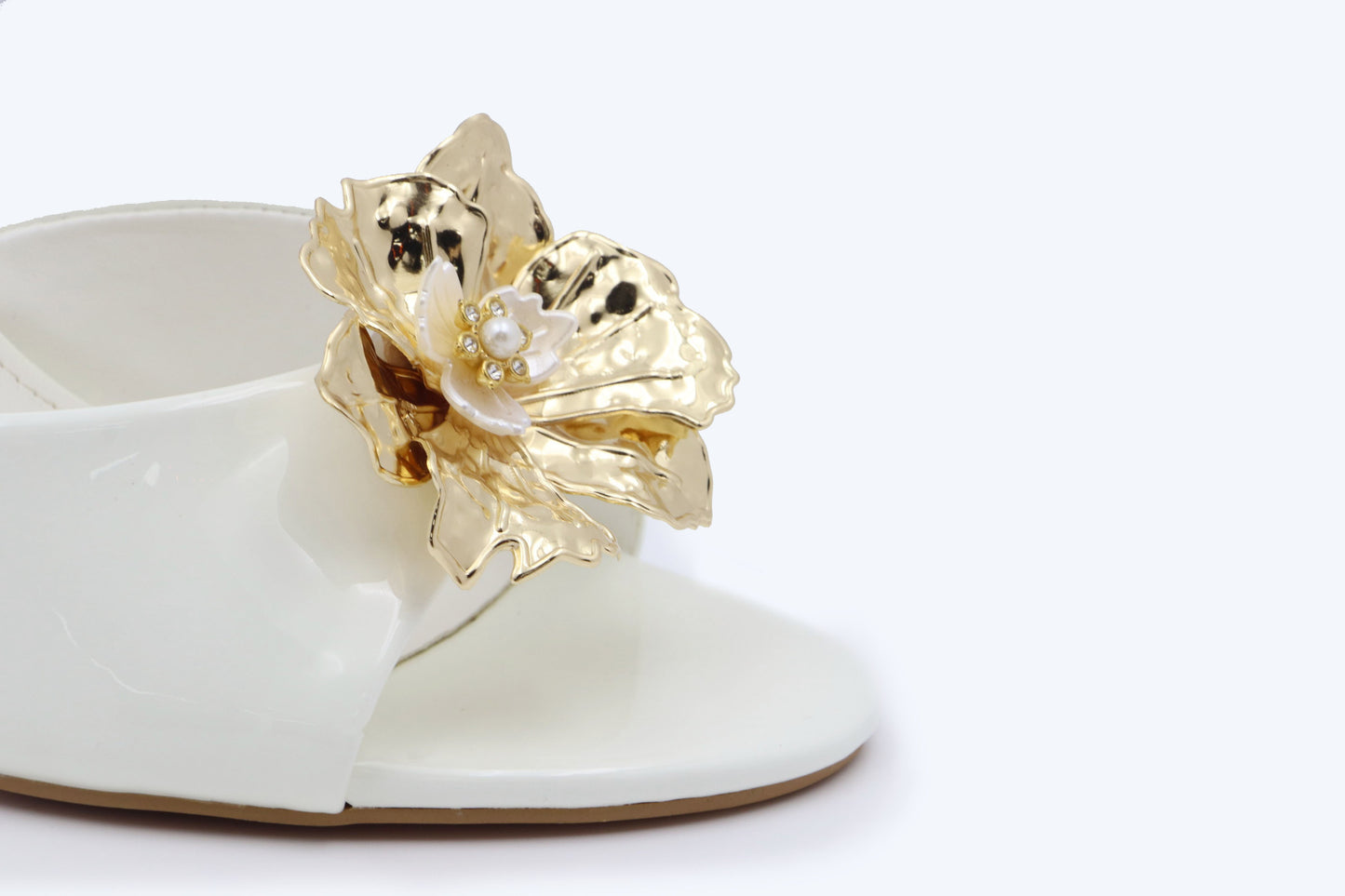 White Starlet Strap Sandal