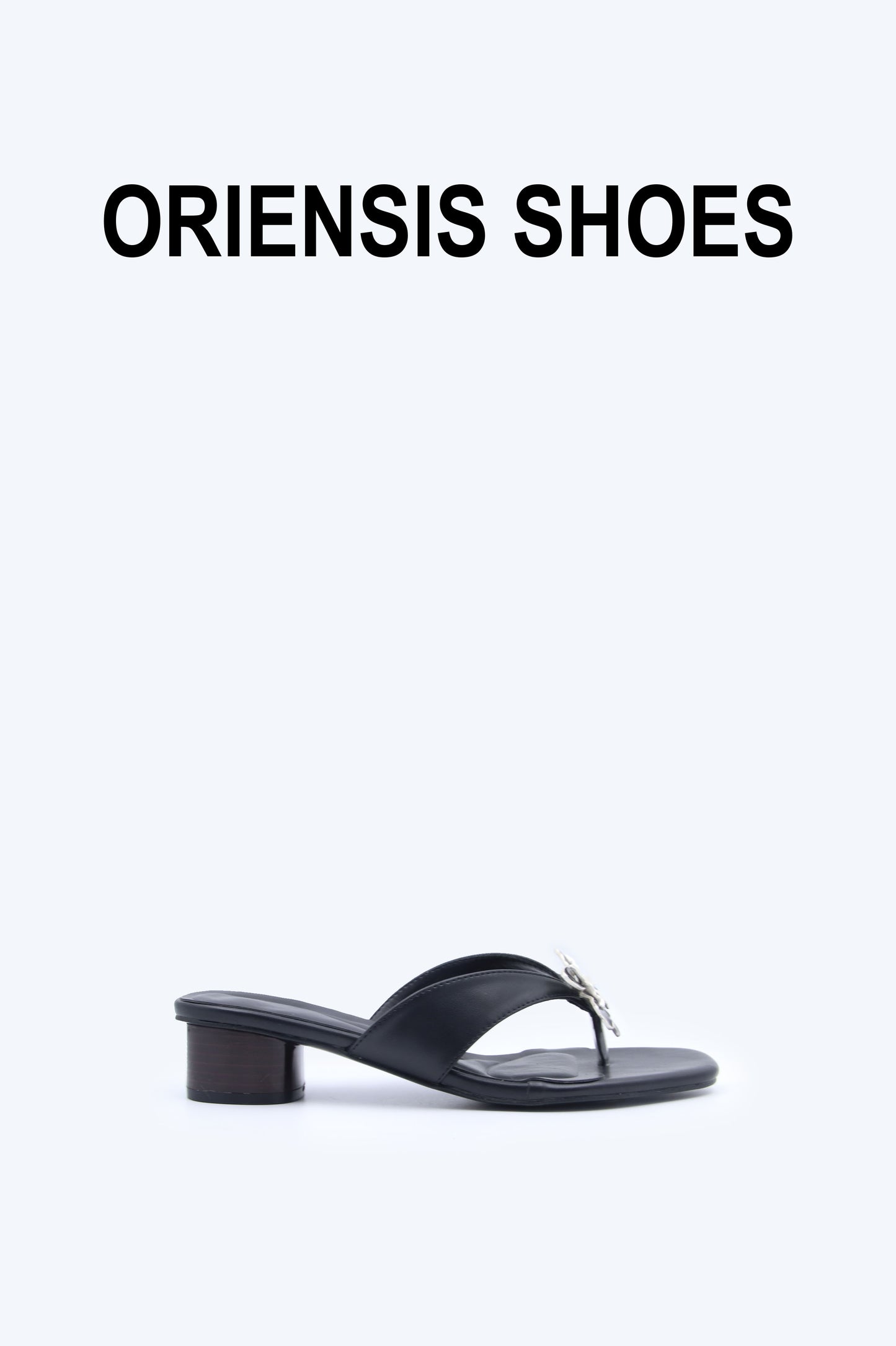 Black Flower FlipFlop Sandal