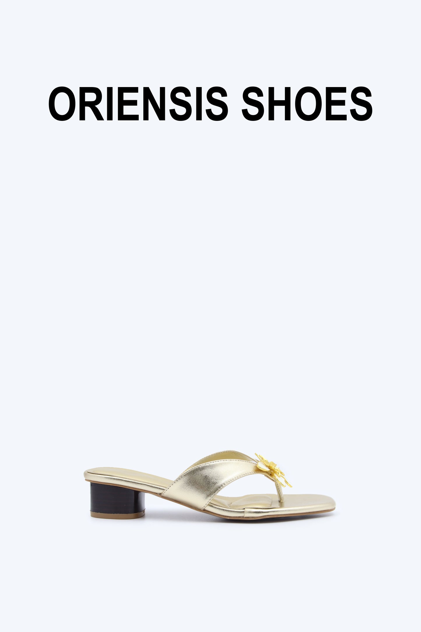 Gold Flower FlipFlop Sandal