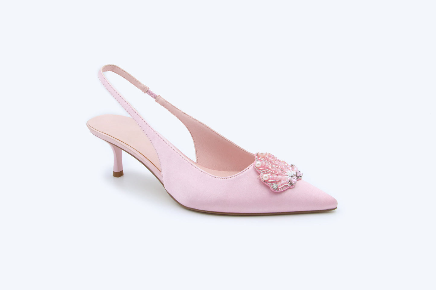 Pink Pearl Shell Heel