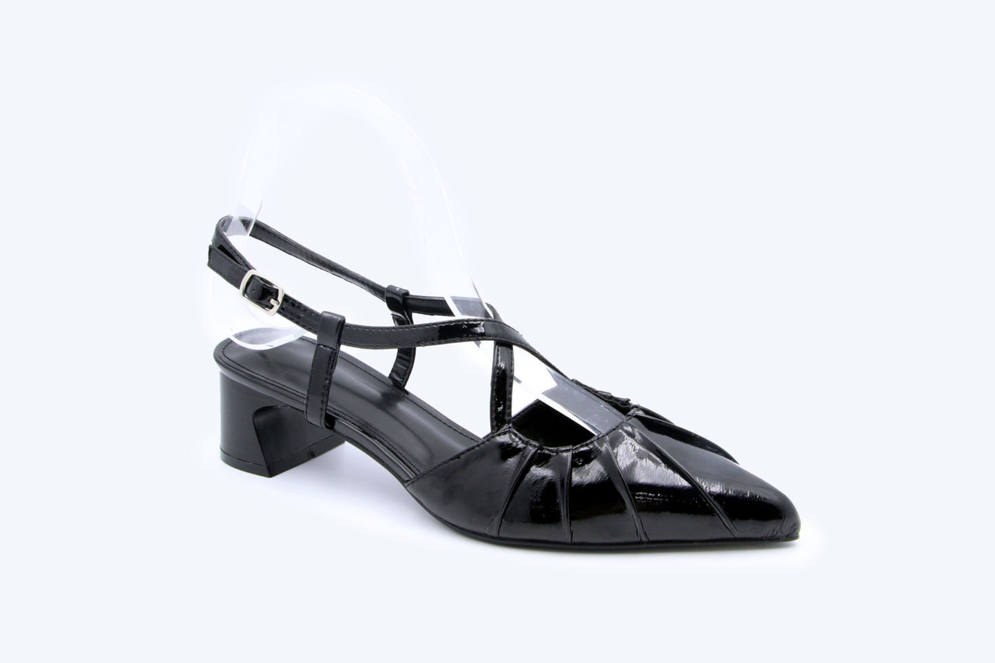 Black Chic Crisscross Heel