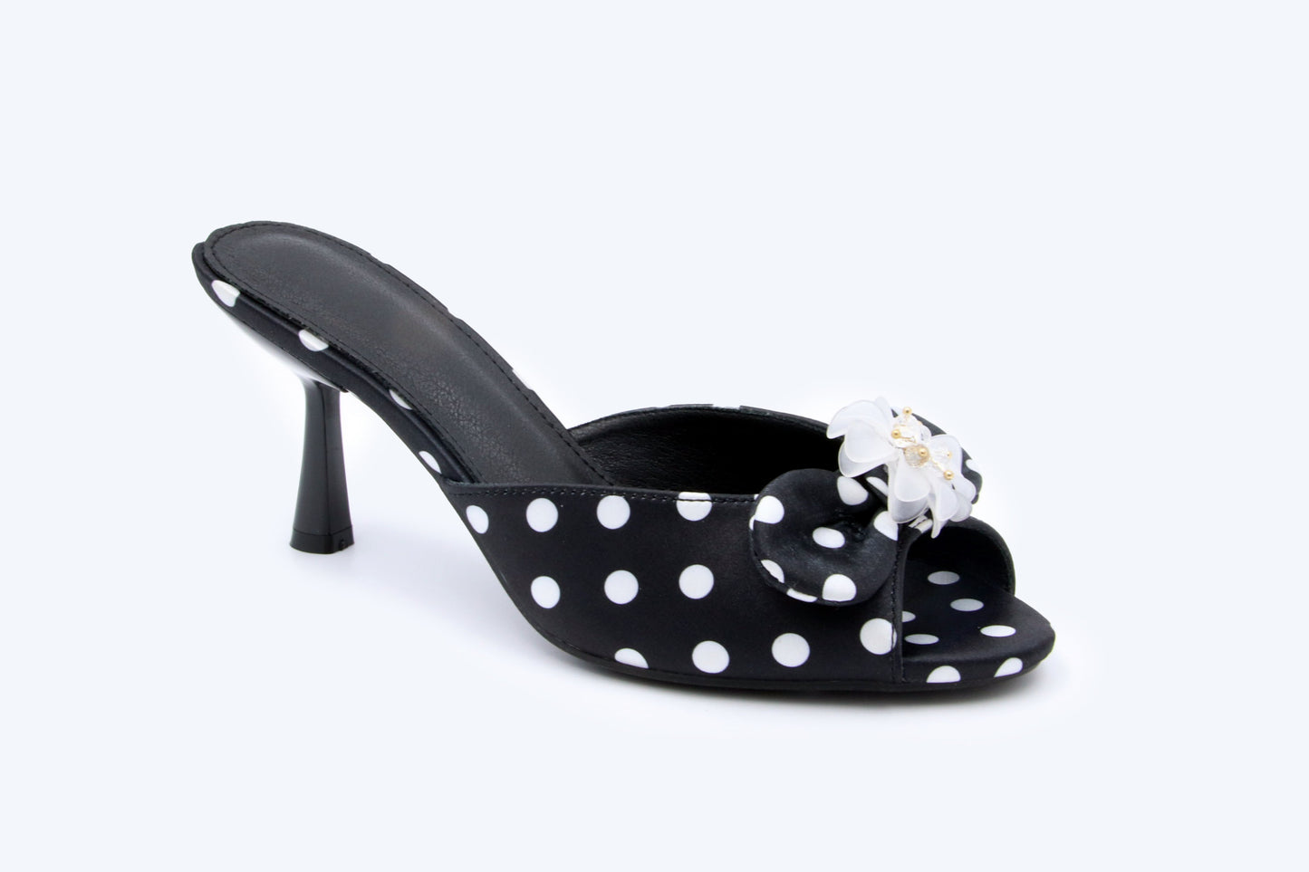 Black Buckle Strap Sandal