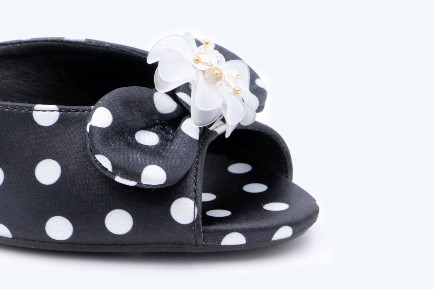 Black Buckle Strap Sandal
