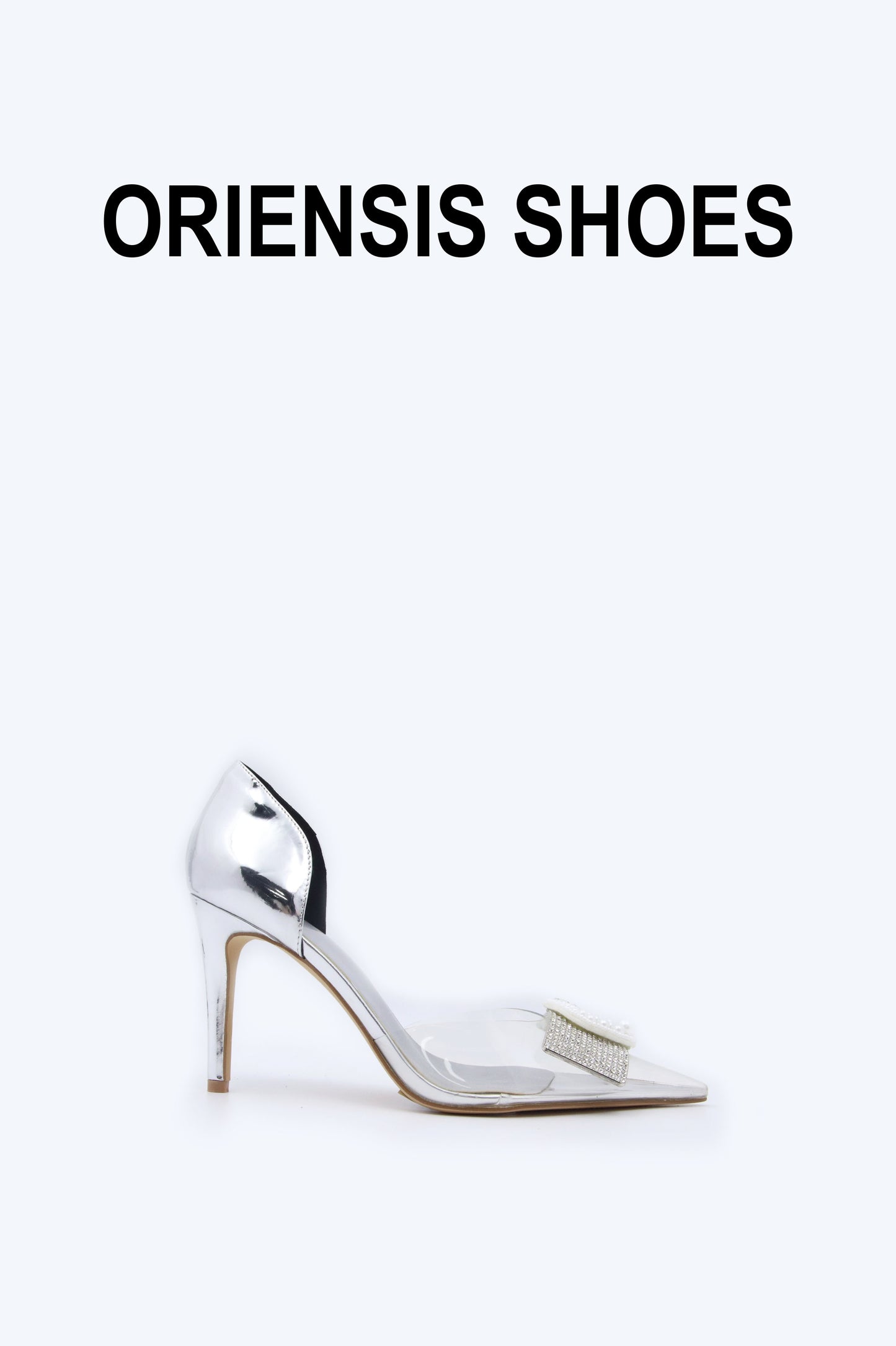 Silver Chic Diamond Heel