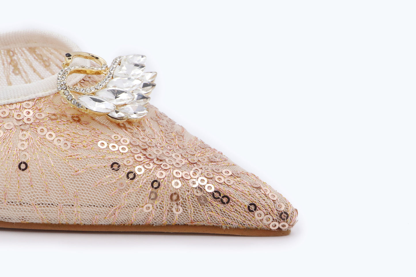 Nude Mesh Elegant Heel