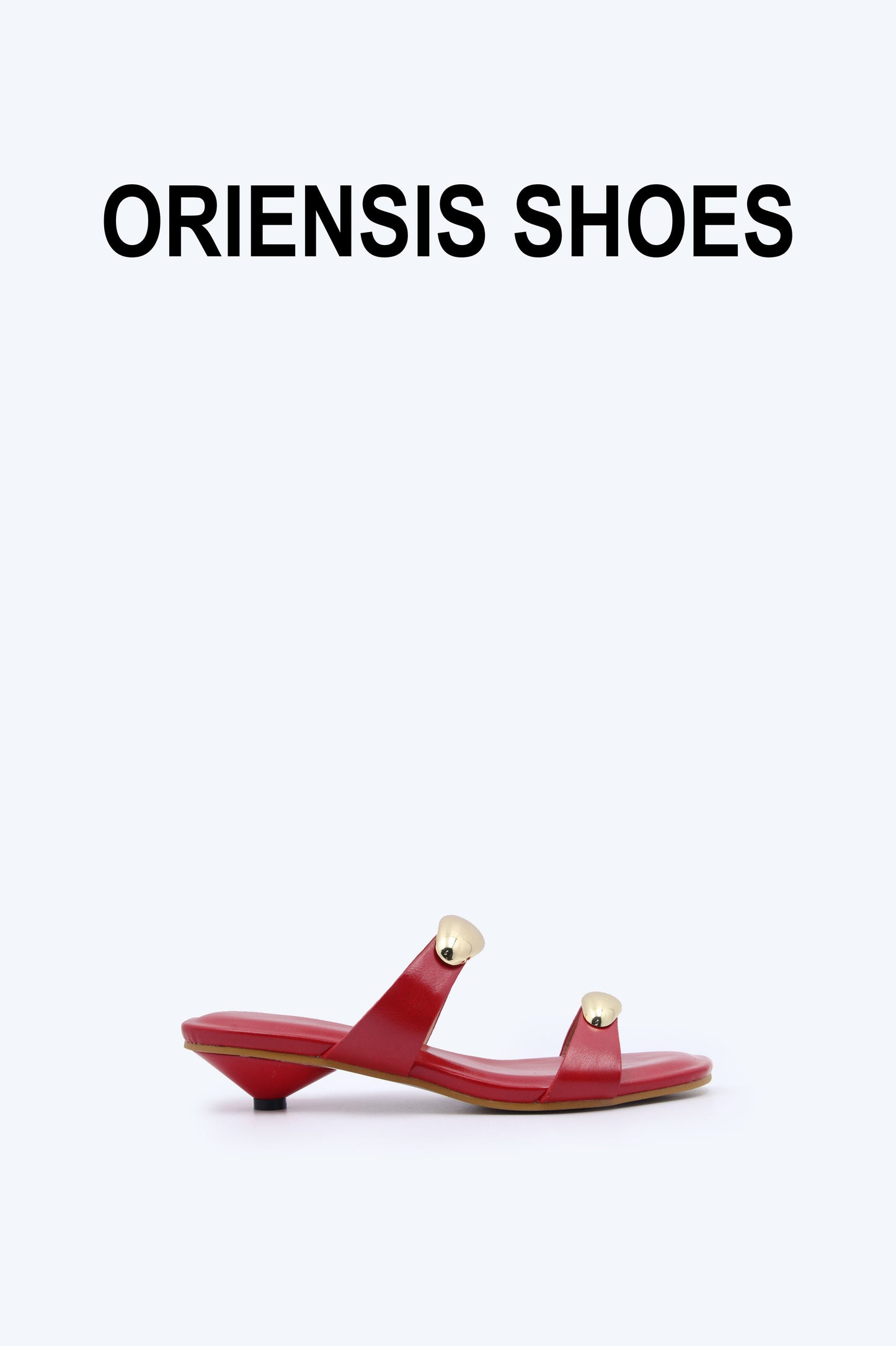 Red Elegant Slide Sandal