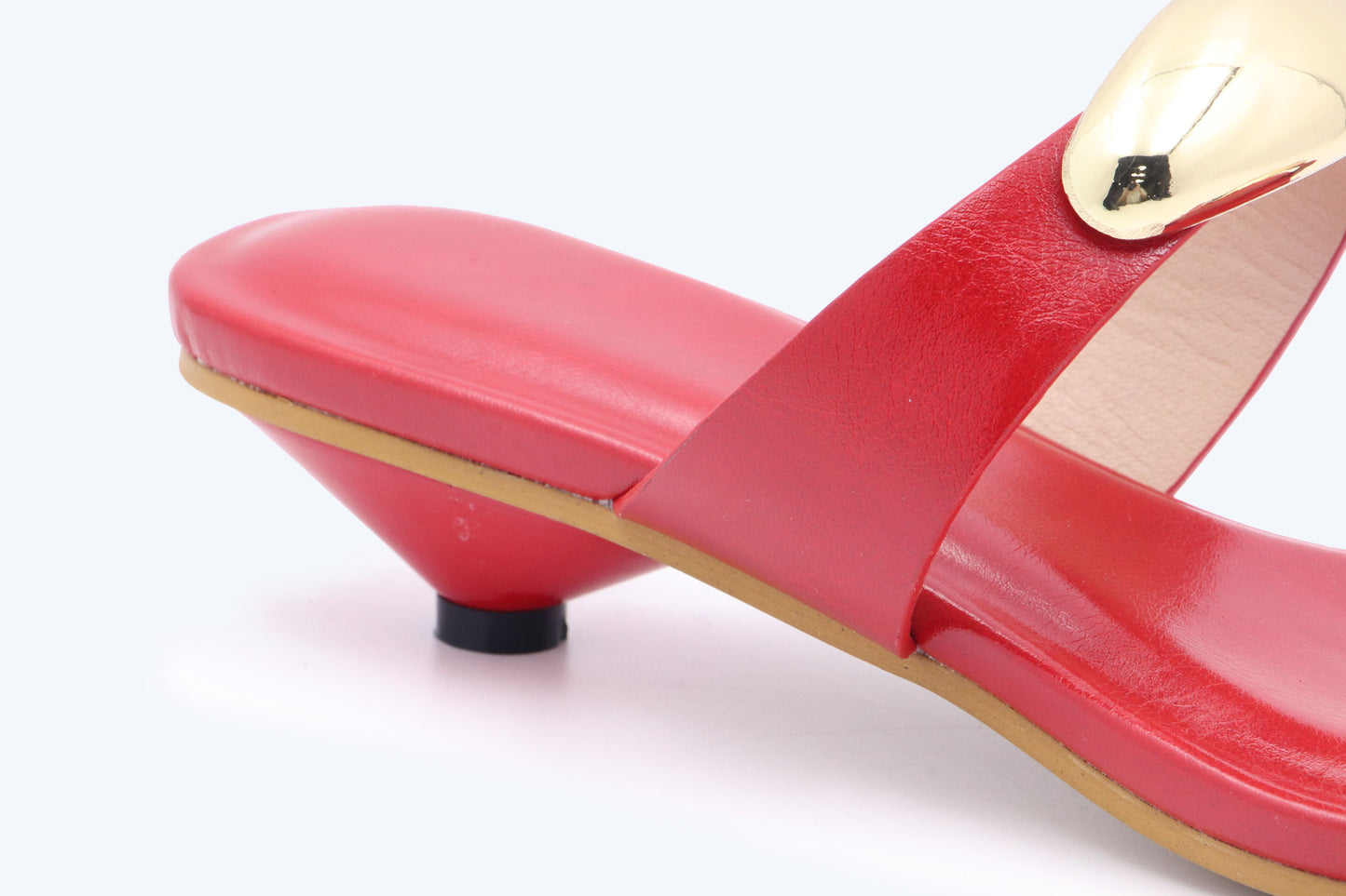 Red Elegant Slide Sandal