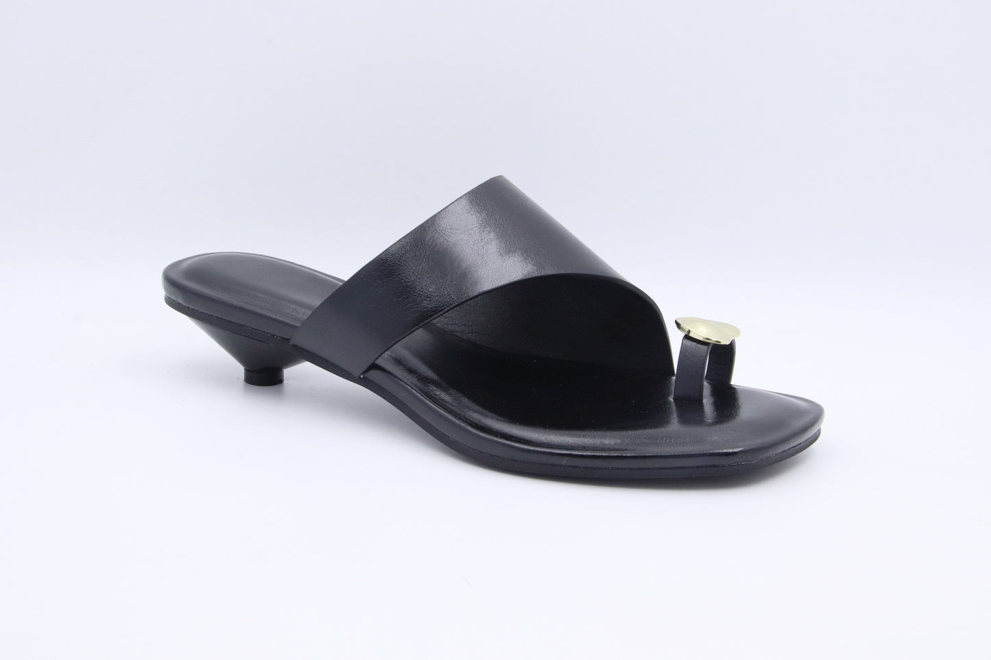 Black Toe Gem Sandal