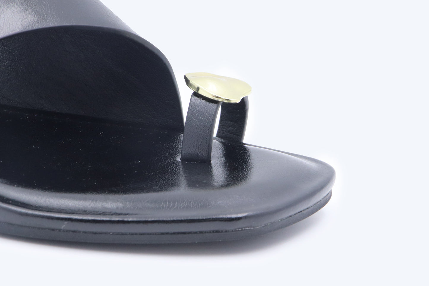 Black Toe Gem Sandal