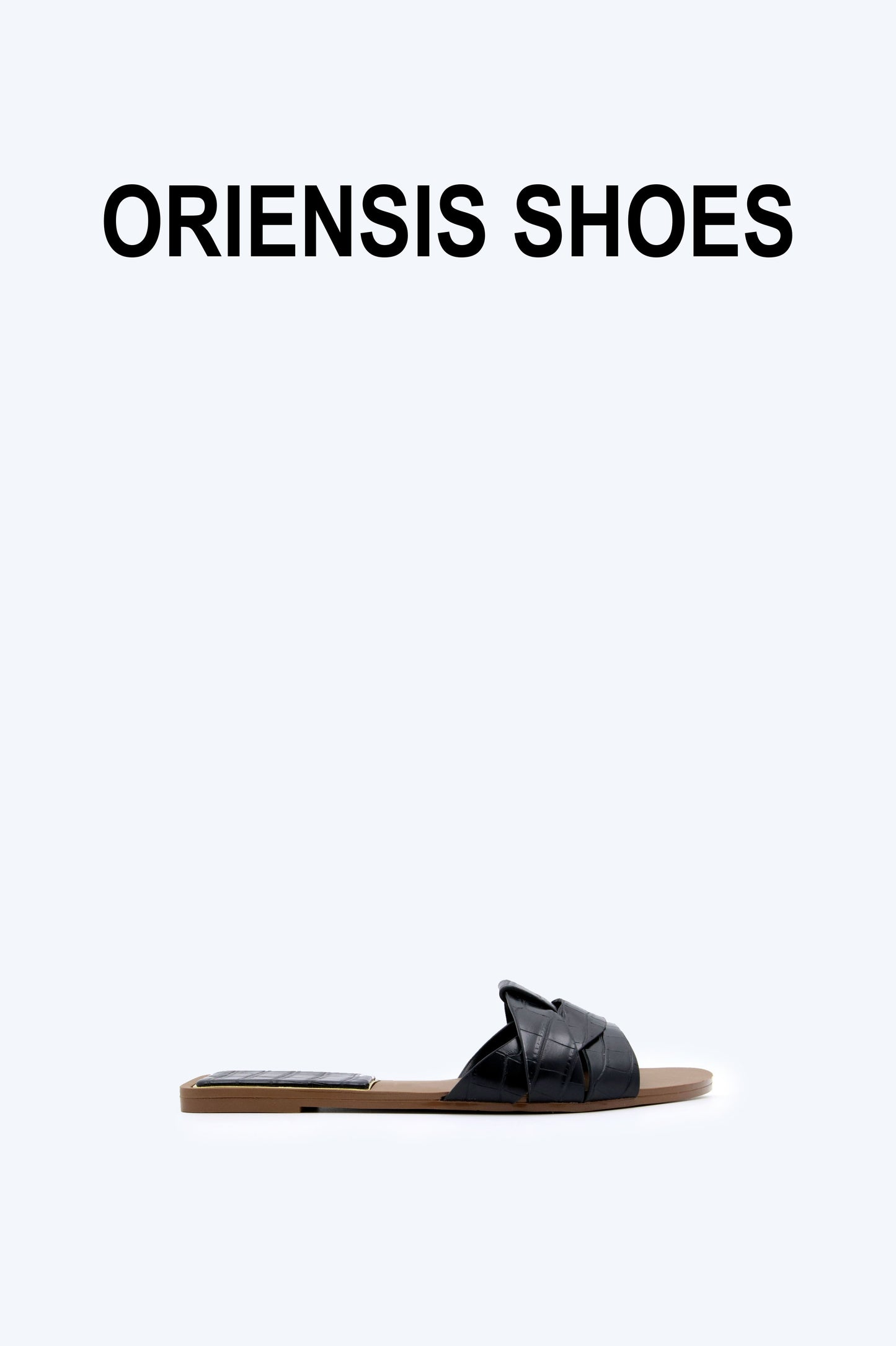 Black Multiple Line Flat