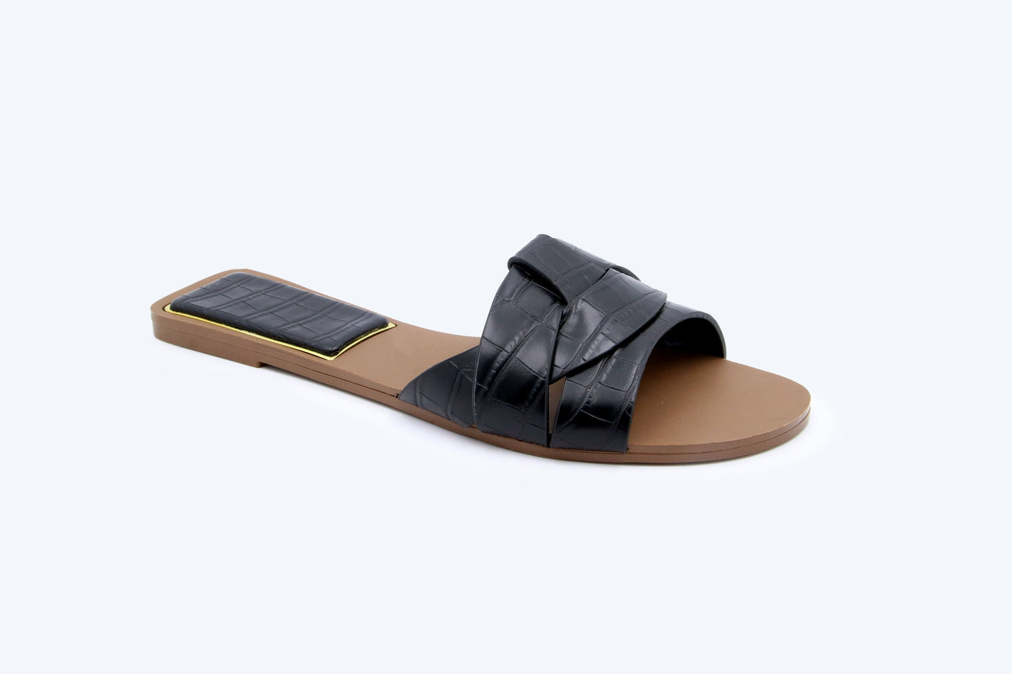Black Multiple Line Flat