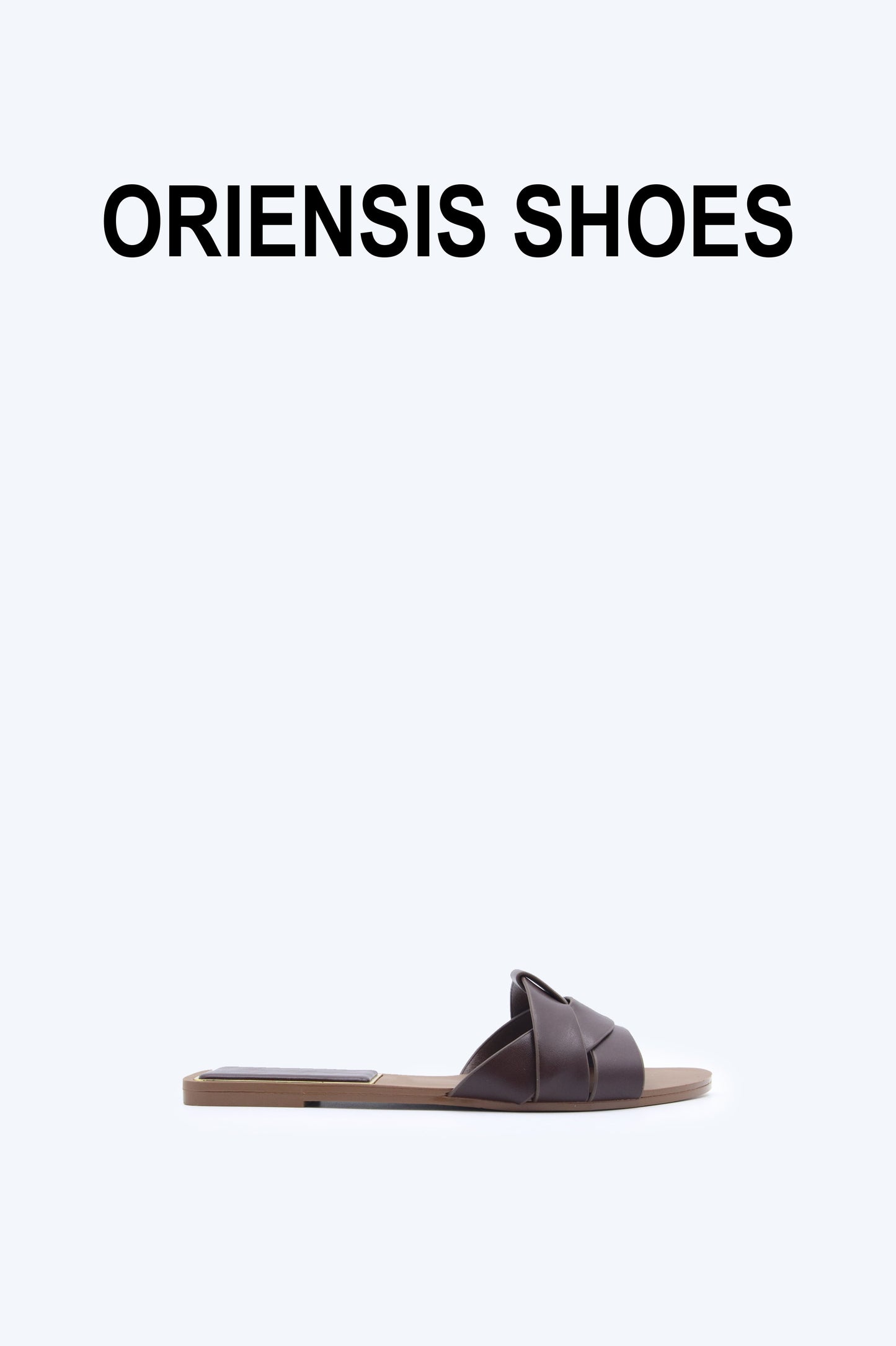 Brown Multiple Line Flat