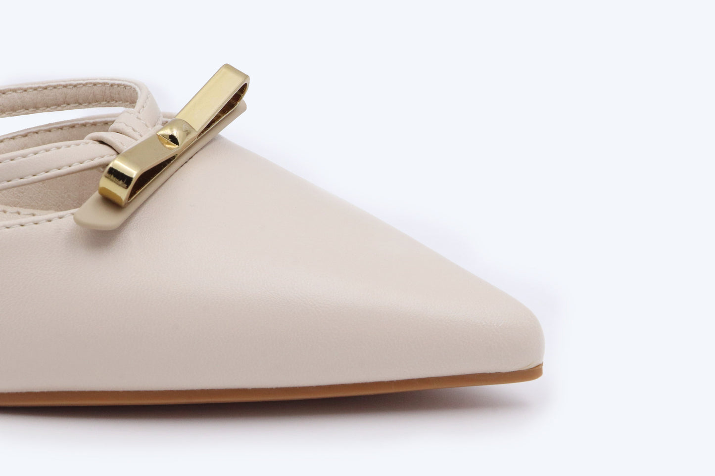 Nude Sleek Pointed Sandal