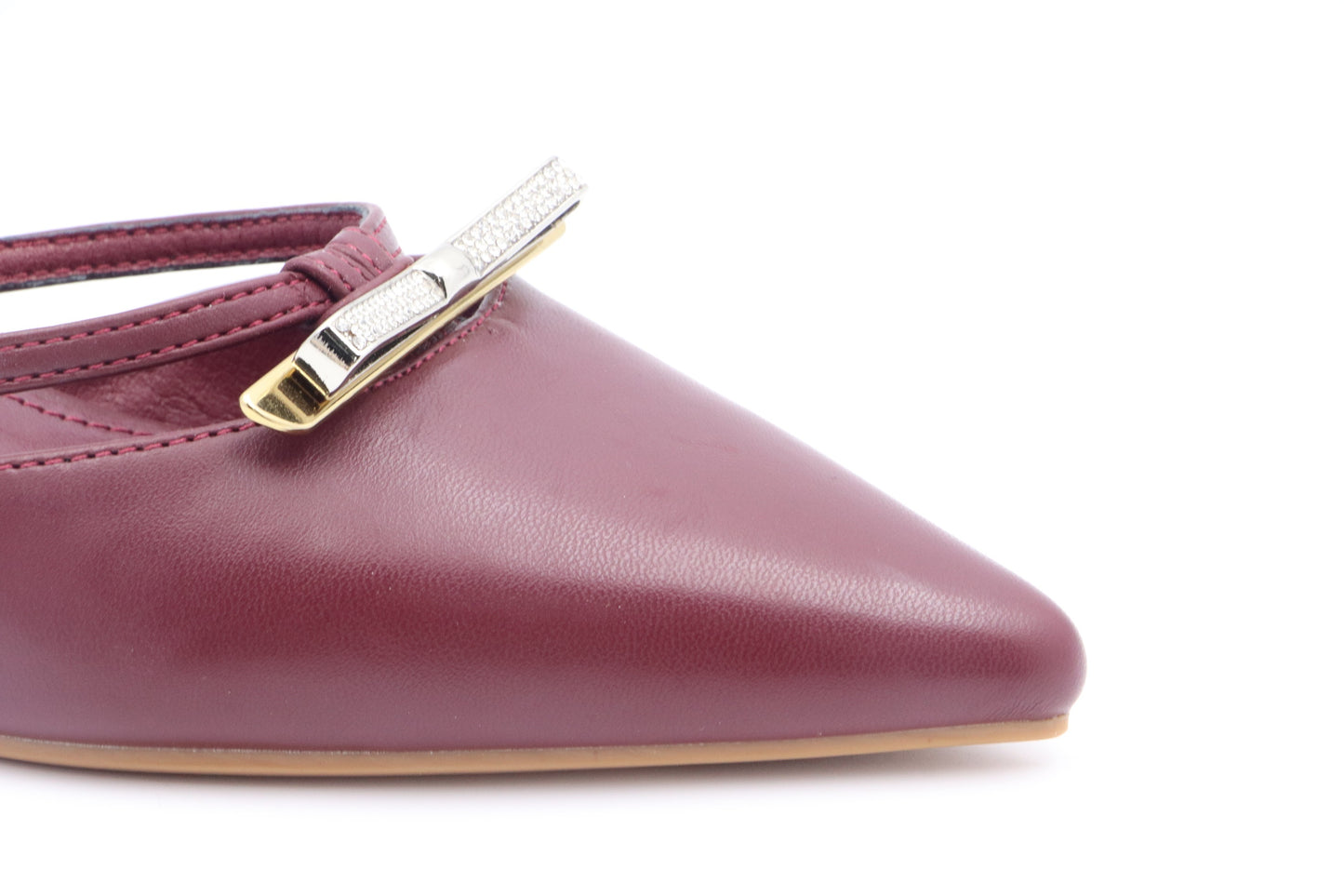 Red Sleek Pointed Sandal