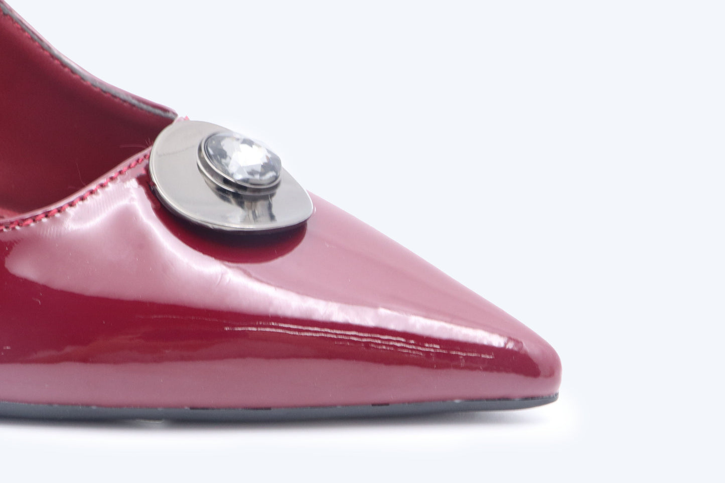 Red Flower Point Heel