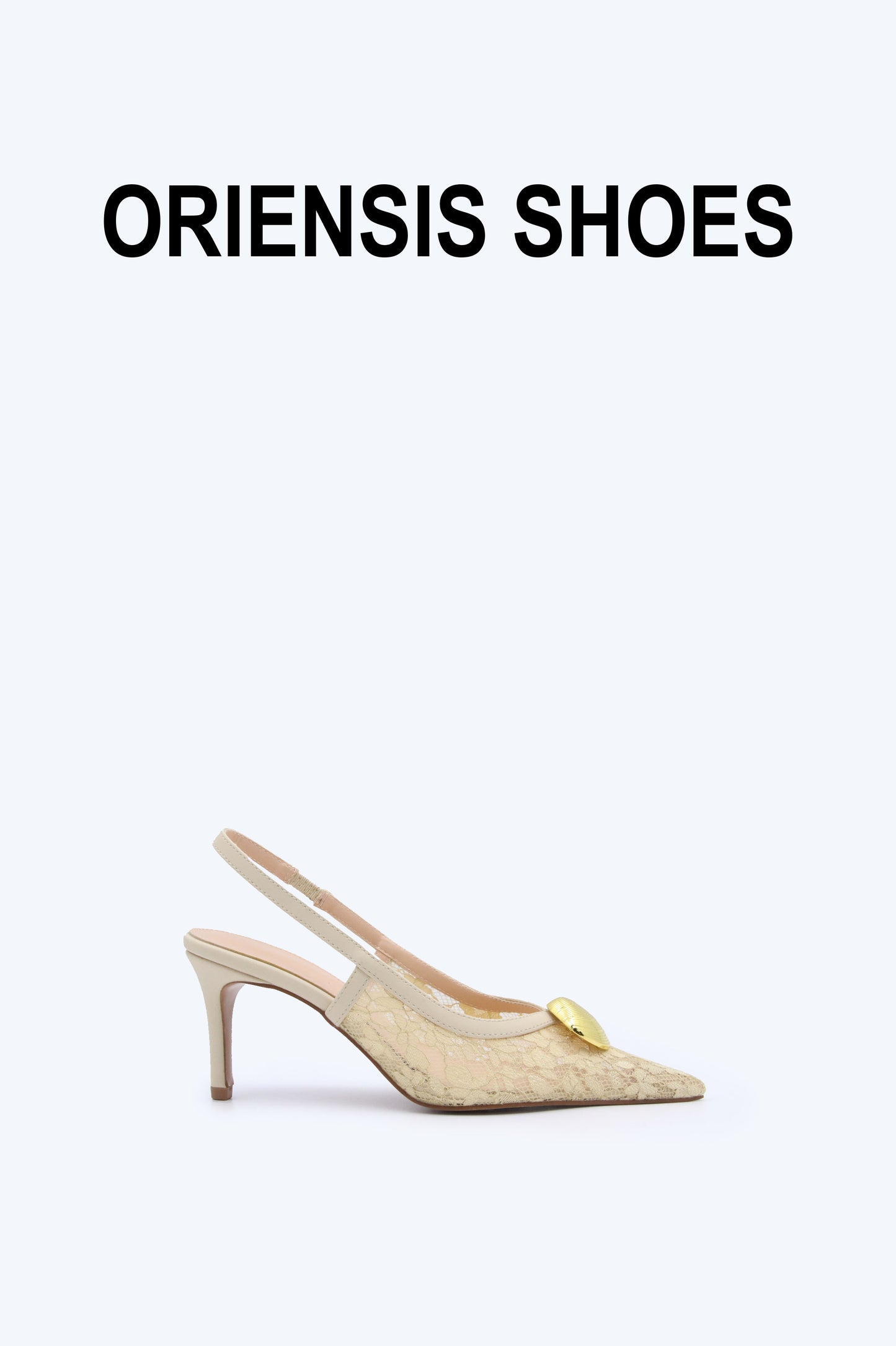 Nude Mesh Slingback Heel