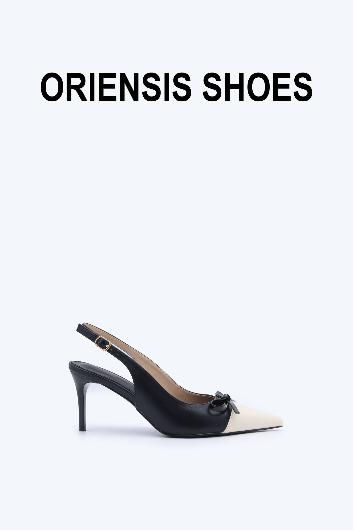 Black Bloom Slingback Heel