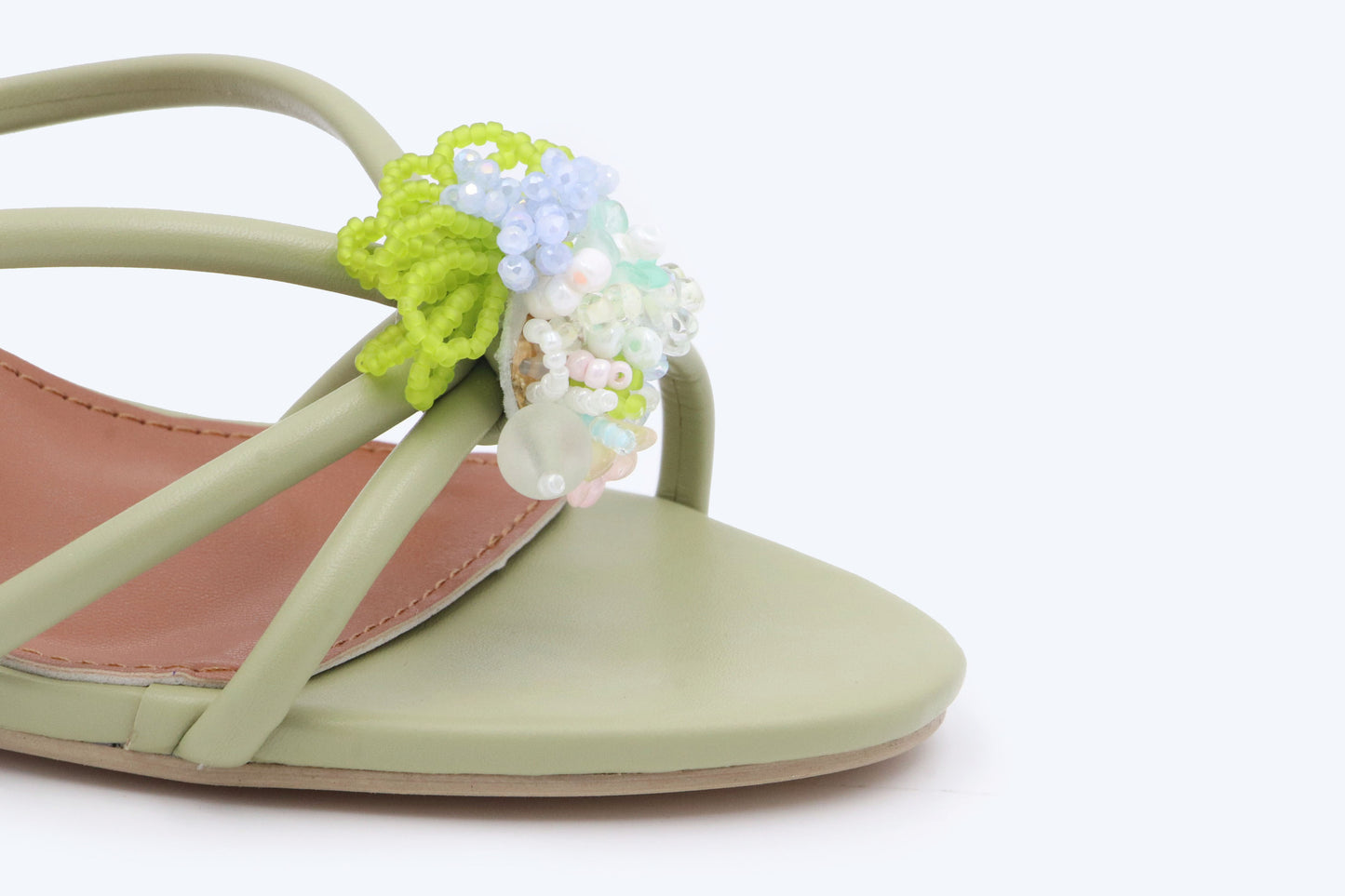 Green Flower Minimal Sandal