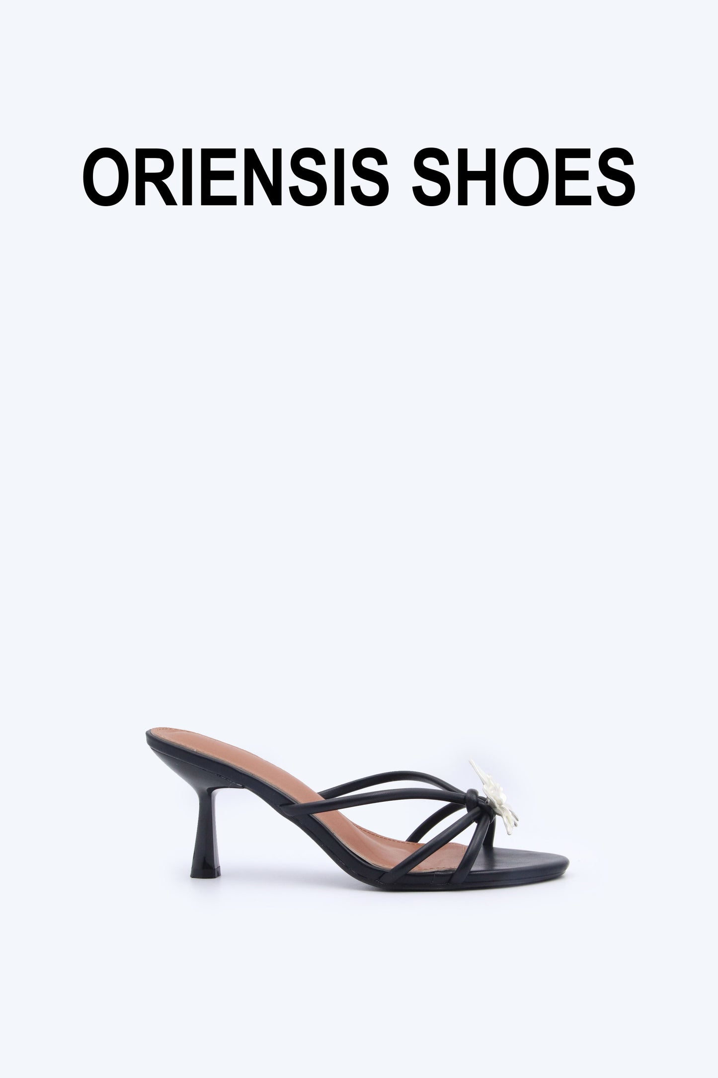 Black Flower Minimal Sandal