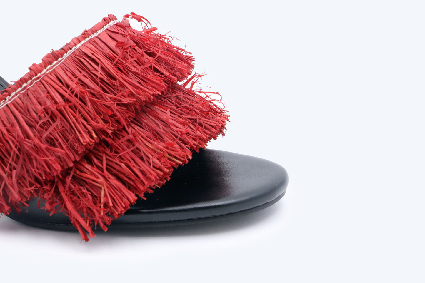 Red Tassel Allure Sandal