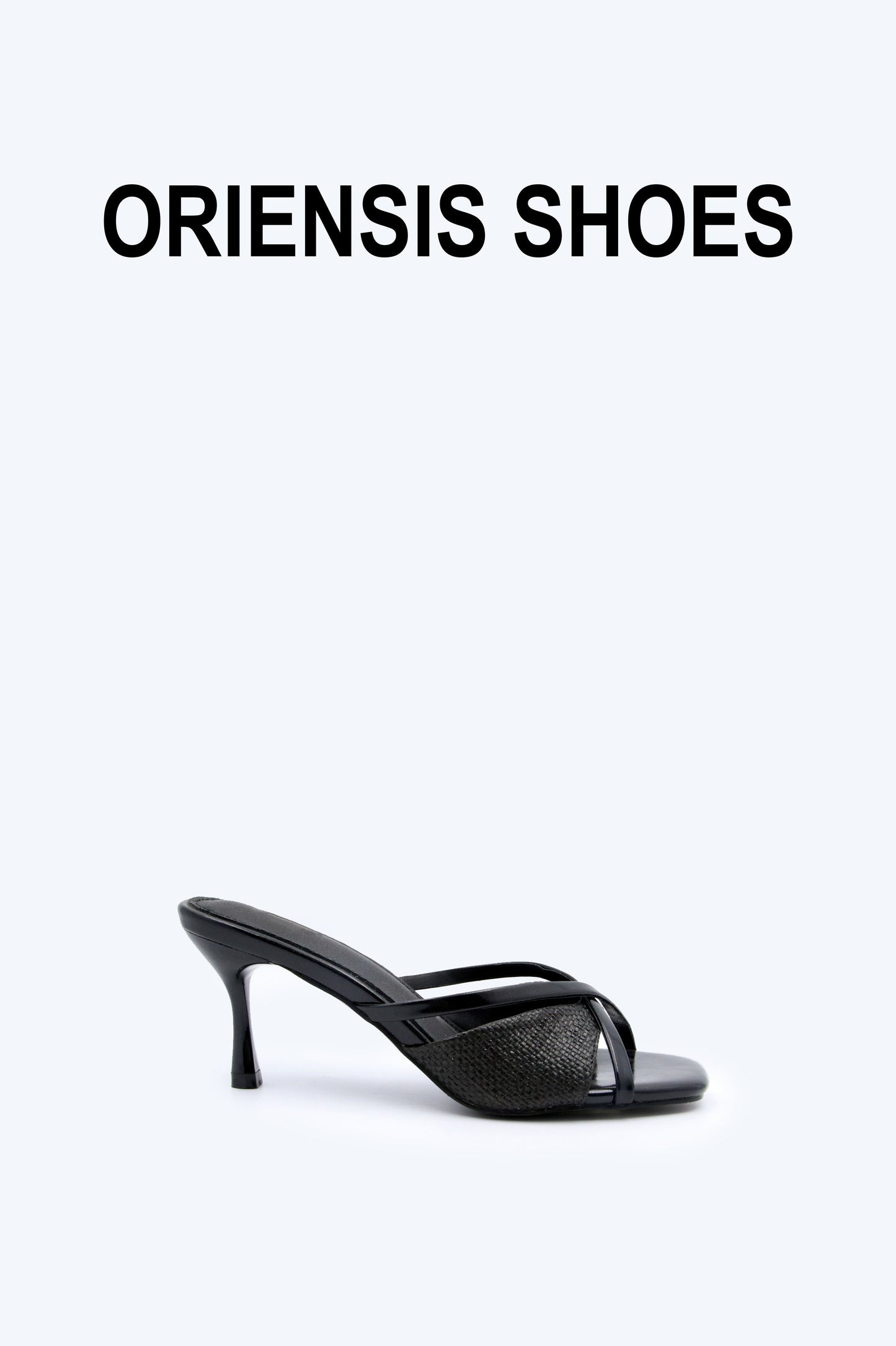 Black Crisscross Heel