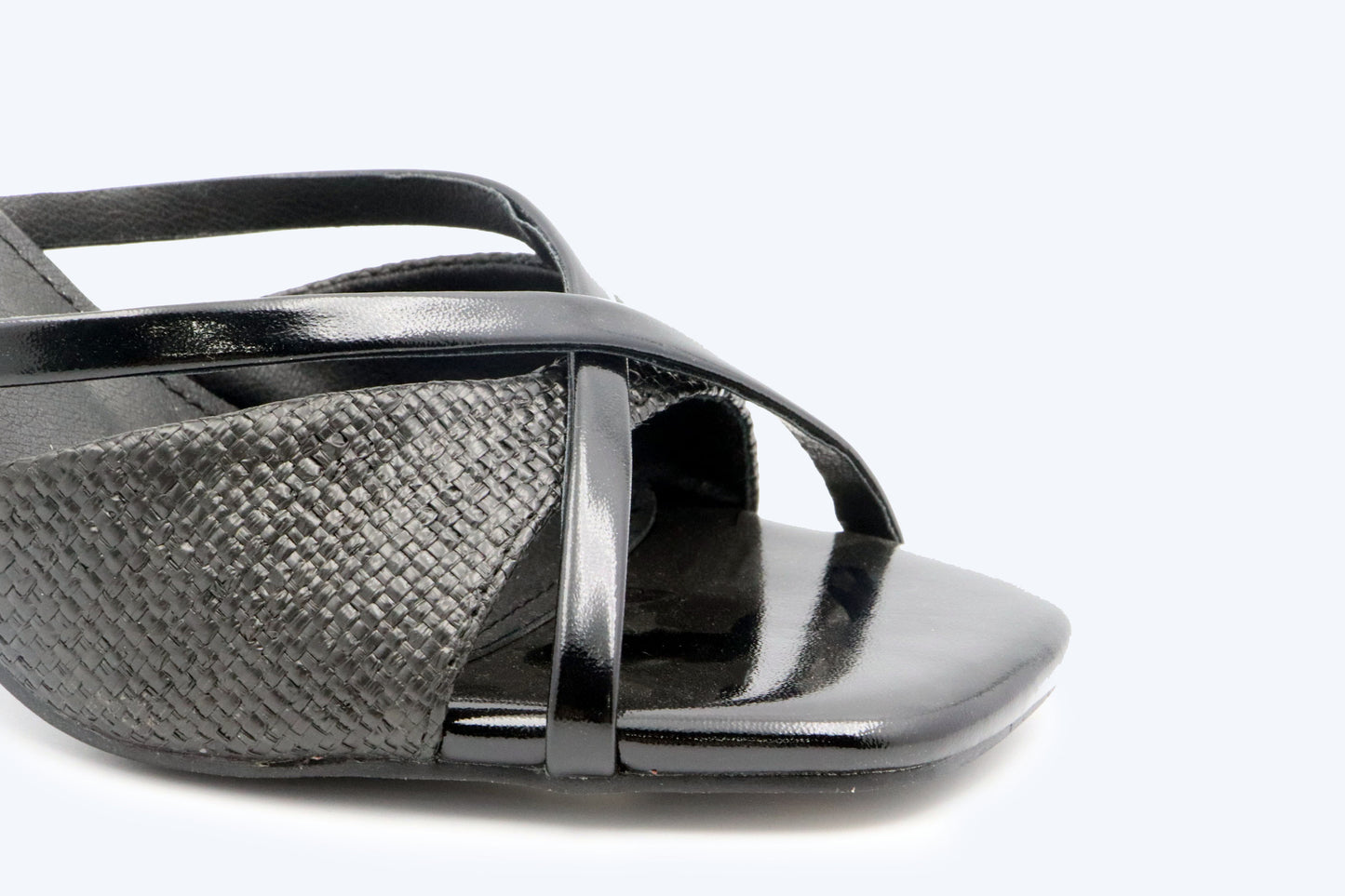 Black Crisscross Heel